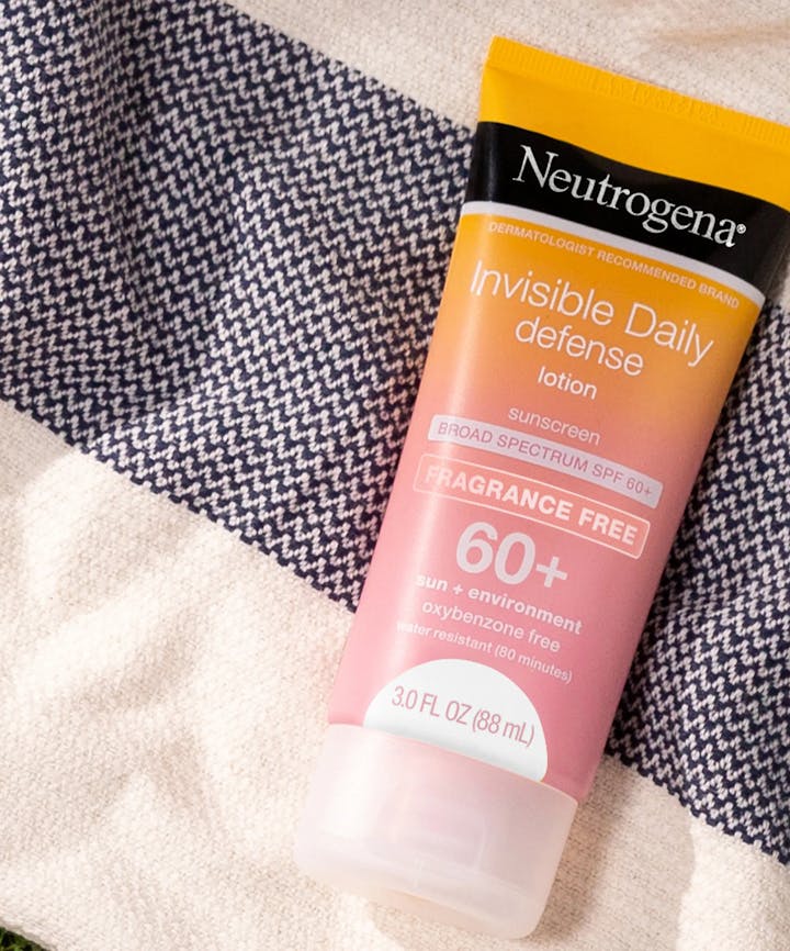 Neutrogena® Invisible Daily™ Defense Sunscreen Lotion, Broad Spectrum SPF 60+, Fragrance Free