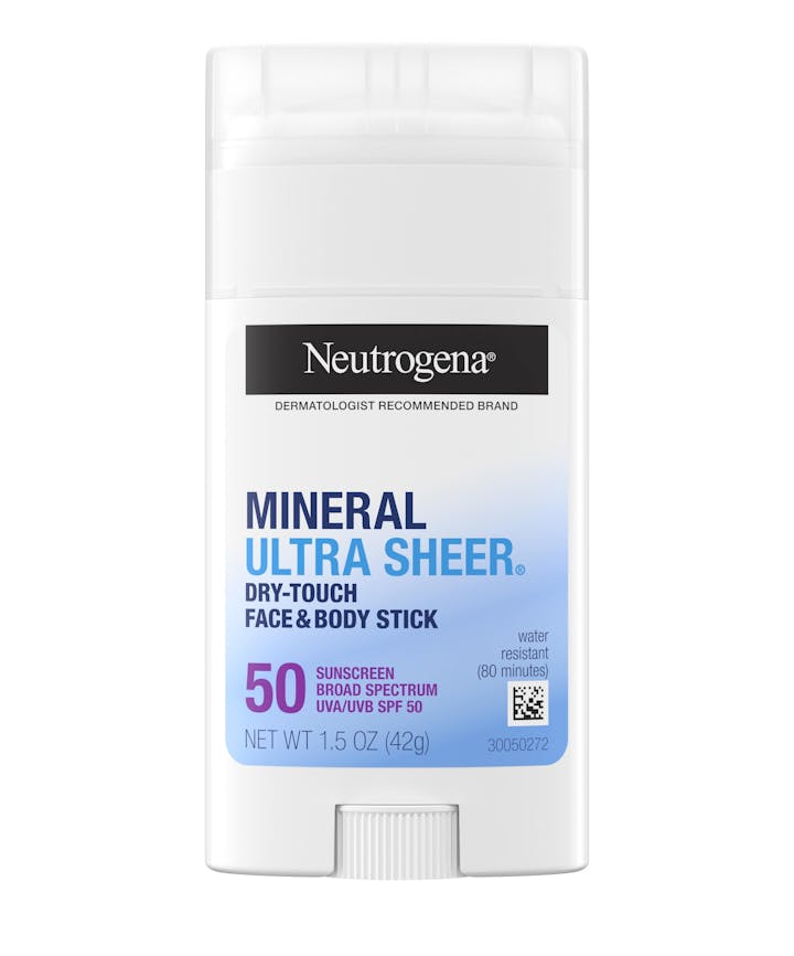 Neutrogena Ultra Sheer® Face & Body Mineral Sunscreen Stick Broad Spectrum SPF 50