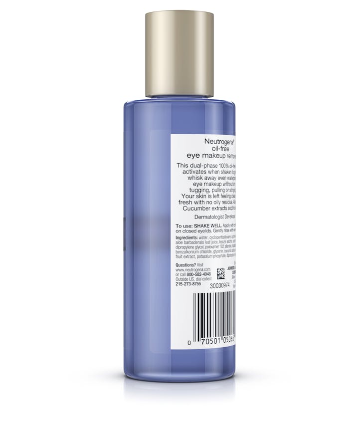 Gentle Oil-Free Liquid Eye Makeup Remover for Waterproof Mascara