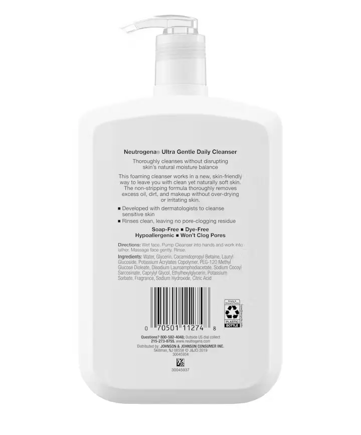 Neutrogena® Ultra Gentle Daily Cleanser for Sensitive Skin