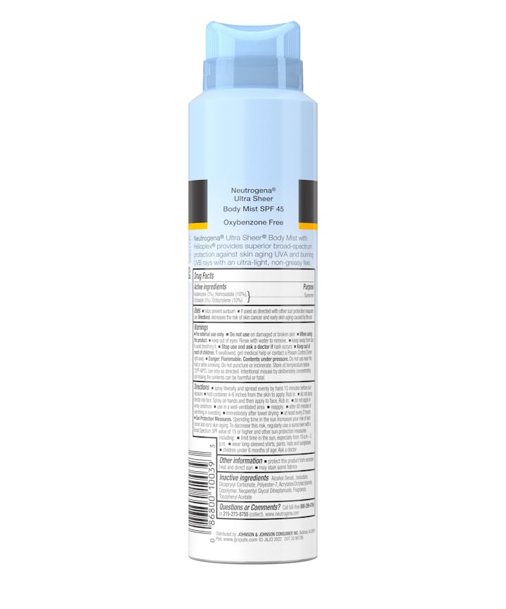 Ultra Sheer&reg; Sunscreen Spray, SPF 45