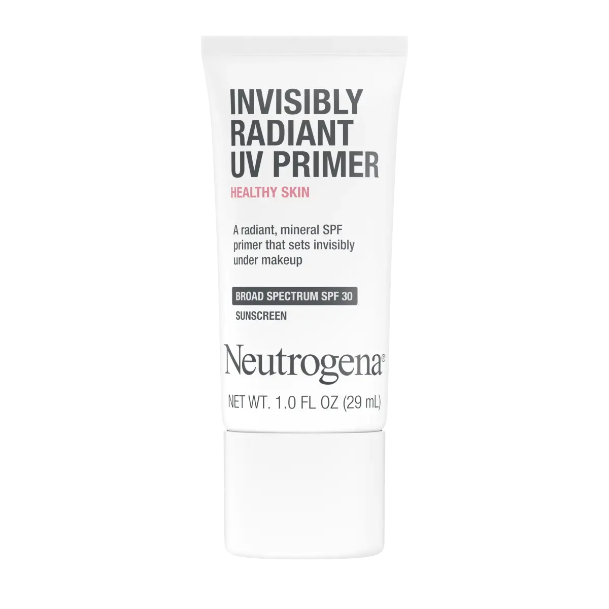 Neutrogena Healthy Skin Invisibly Radiant UV Primer SPF 30, 1 fl oz, front of pack