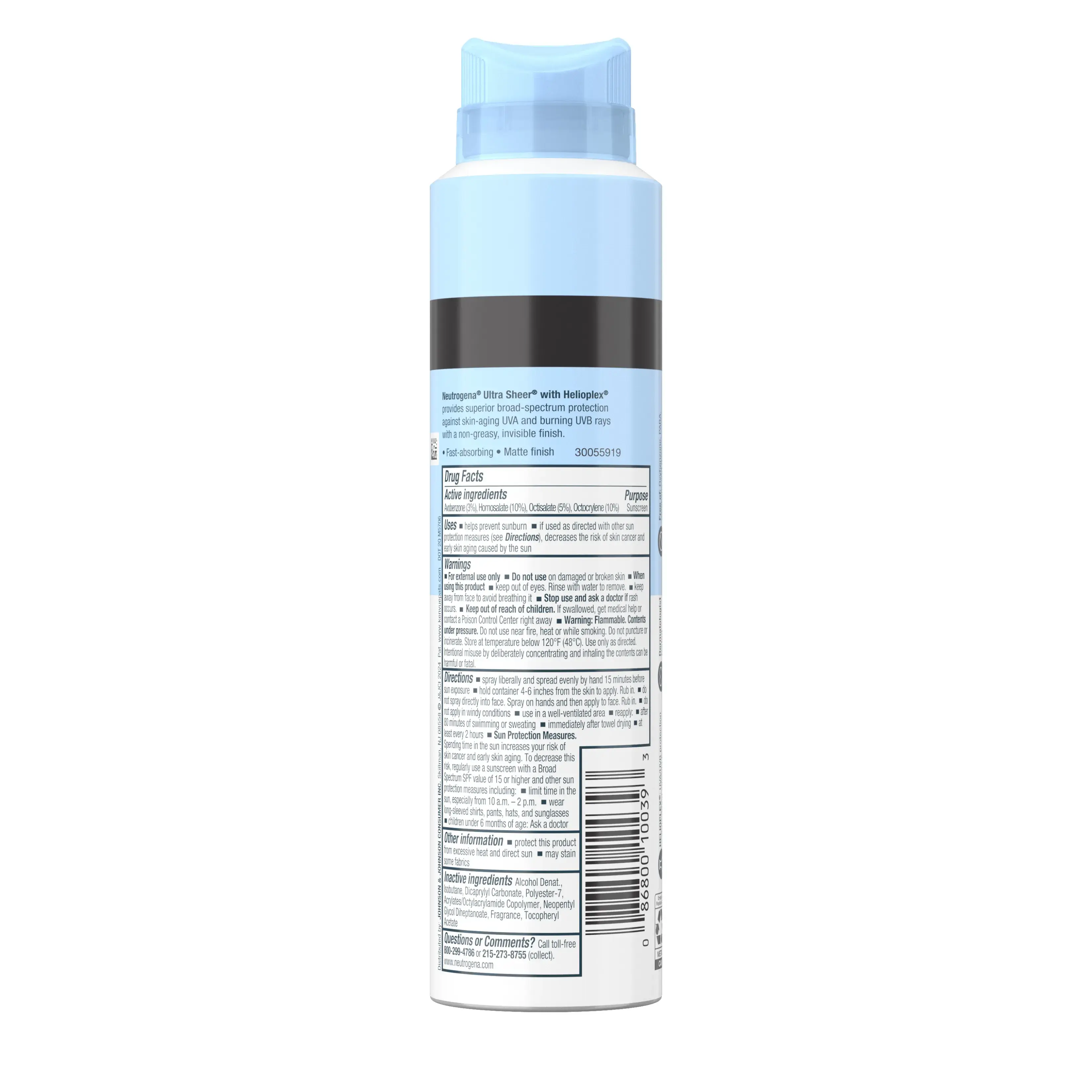 Neutrogena Ultra Sheer Body Mist Sunscreen Broad Spectrum SPF 45, 5 Oz