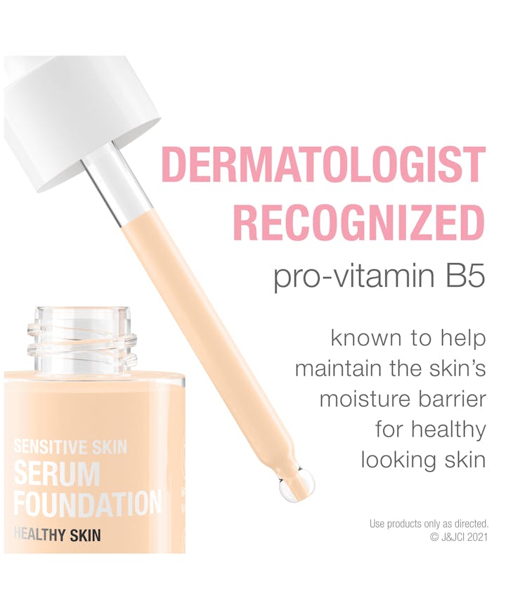 Sensitive Skin Serum Foundation with Moisturizing Vitamin-B5