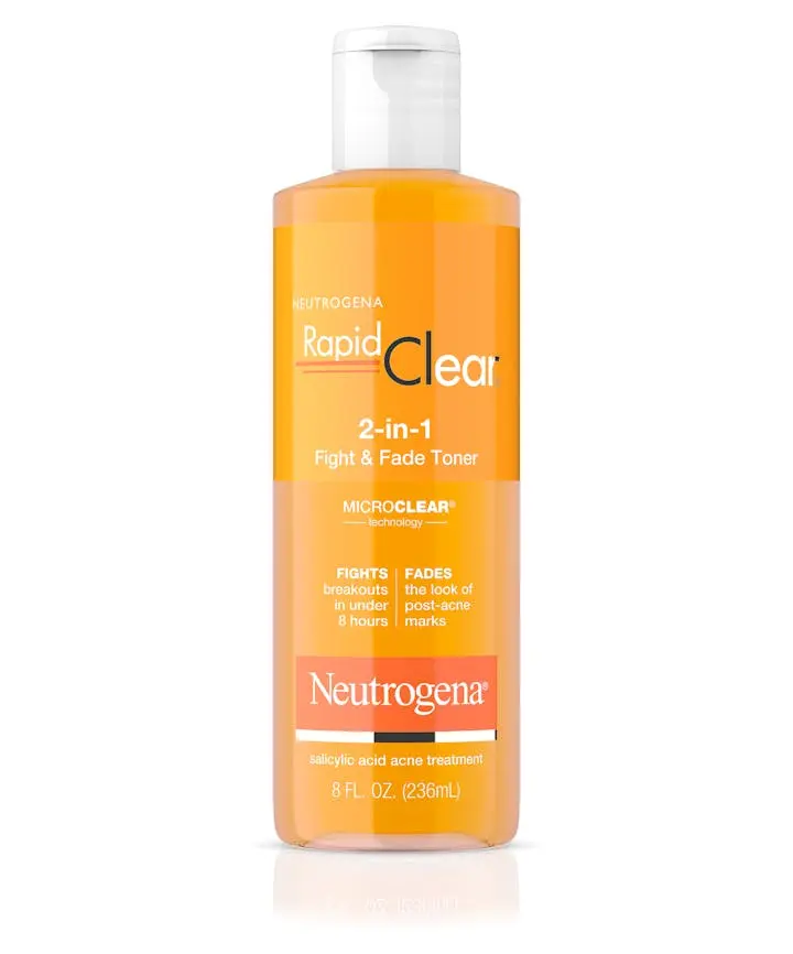 Neutrogena Rapid Clear 2-in-1 Fight & Fade Salicylic & Glycolic Acid Toner for Acne & Marks