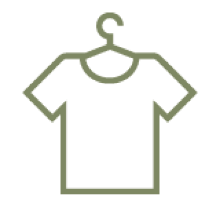 t-shirt in a hanger icon