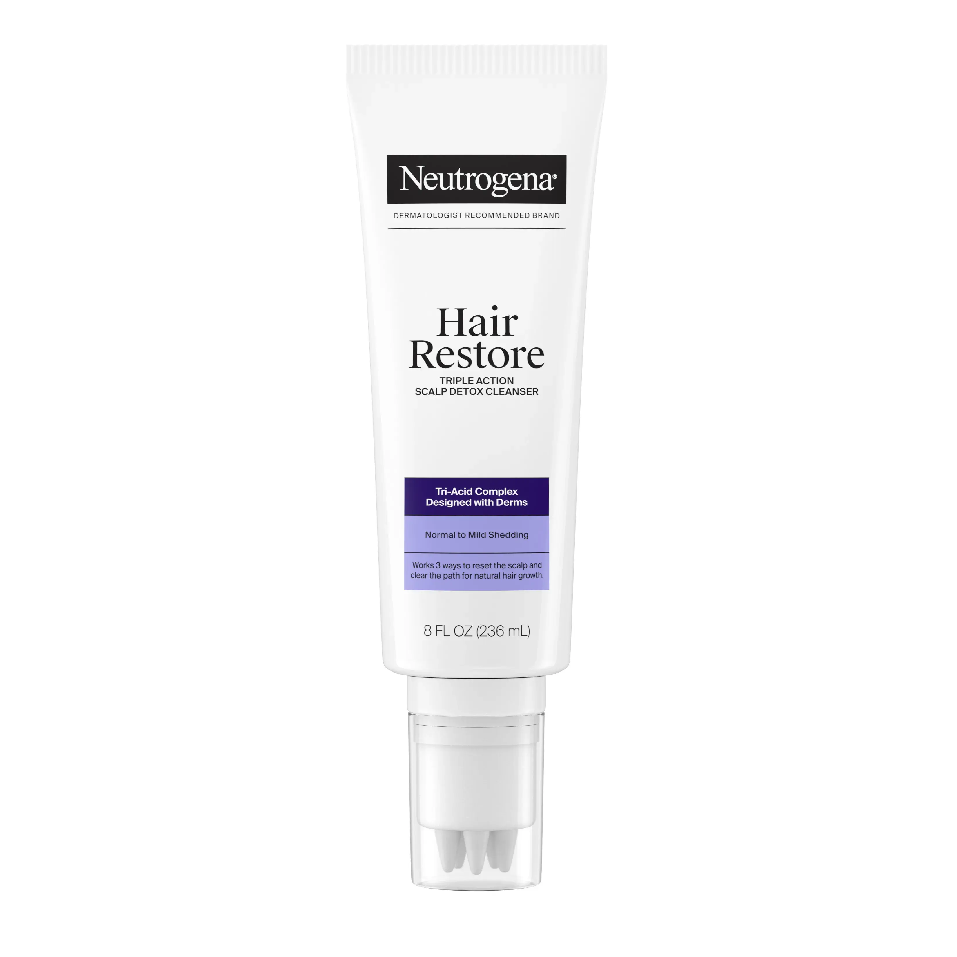 Hair Restore Triple Action Scalp Detox Cleanser Front of Packaging