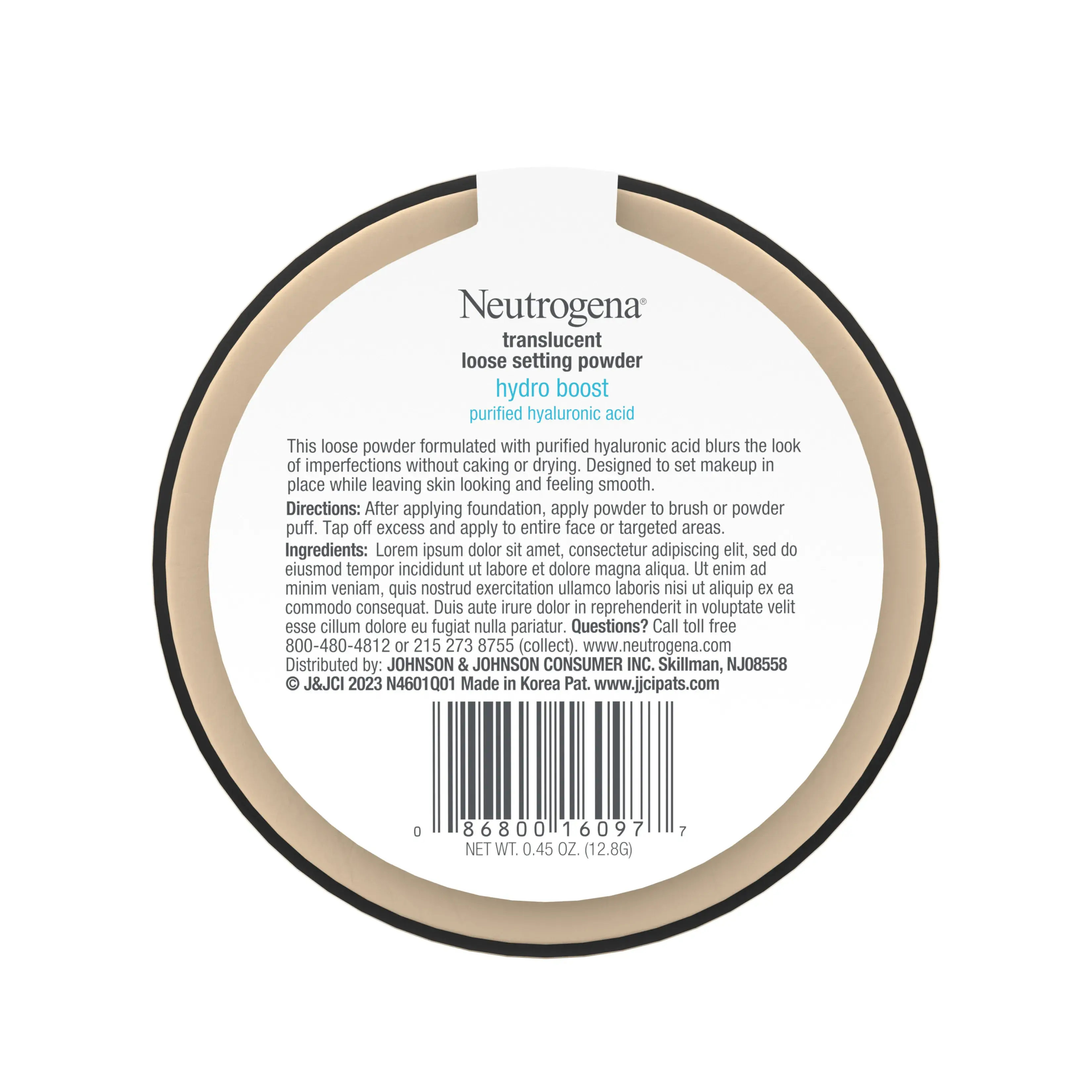 Neutrogena Hydro Boost Translucent Lose Setting Powder, 0.44 Oz