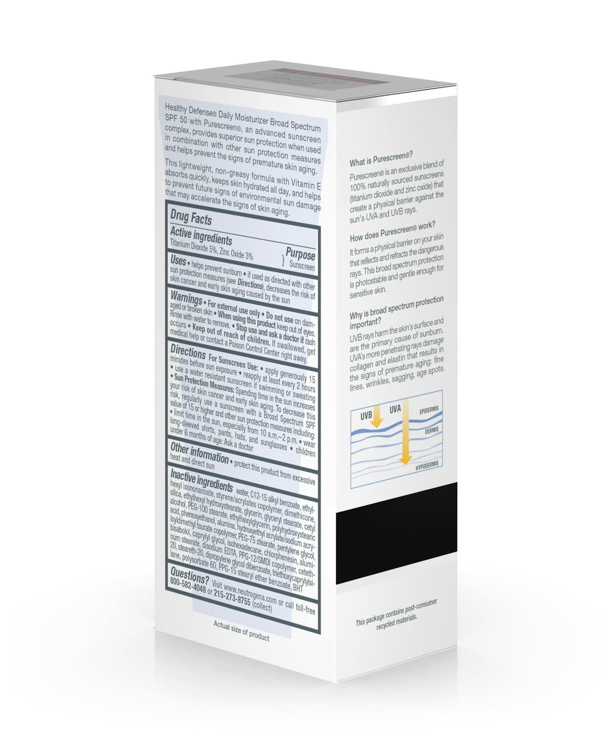 Healthy Defense® Daily Moisturizer with Sunscreen Broad Spectrum SPF 50-Sensitive Skin