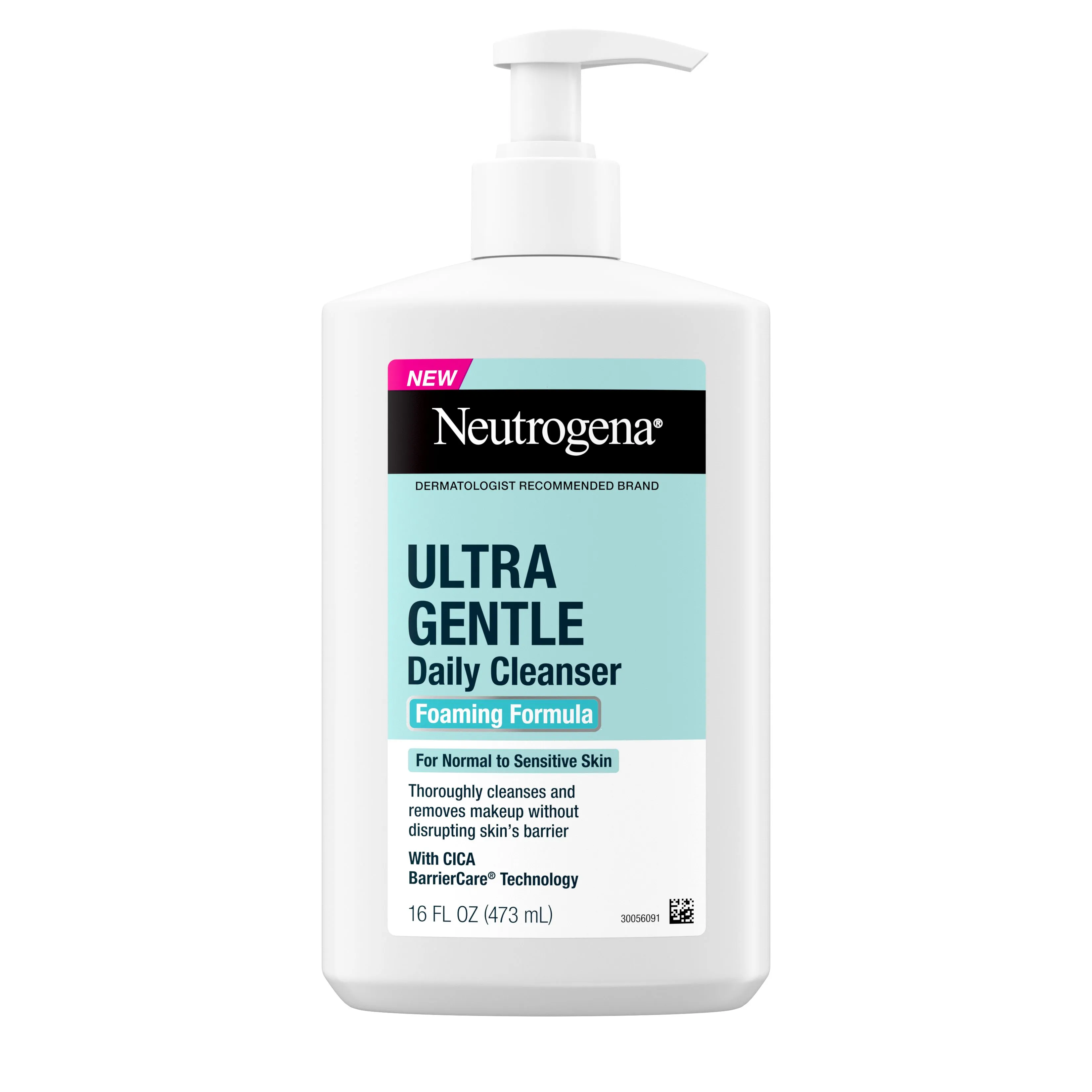 Neutrogena Ultra Gentle Daily Cleanser Foaming Formula 16 fl oz product package