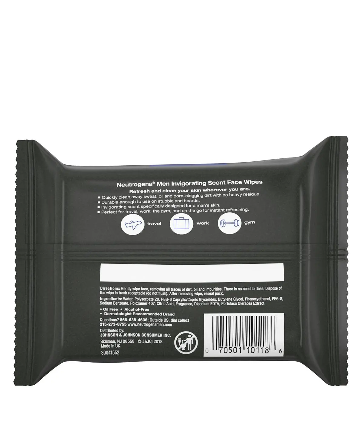 Neutrogena® Men Invigorating Scent Face Wipes