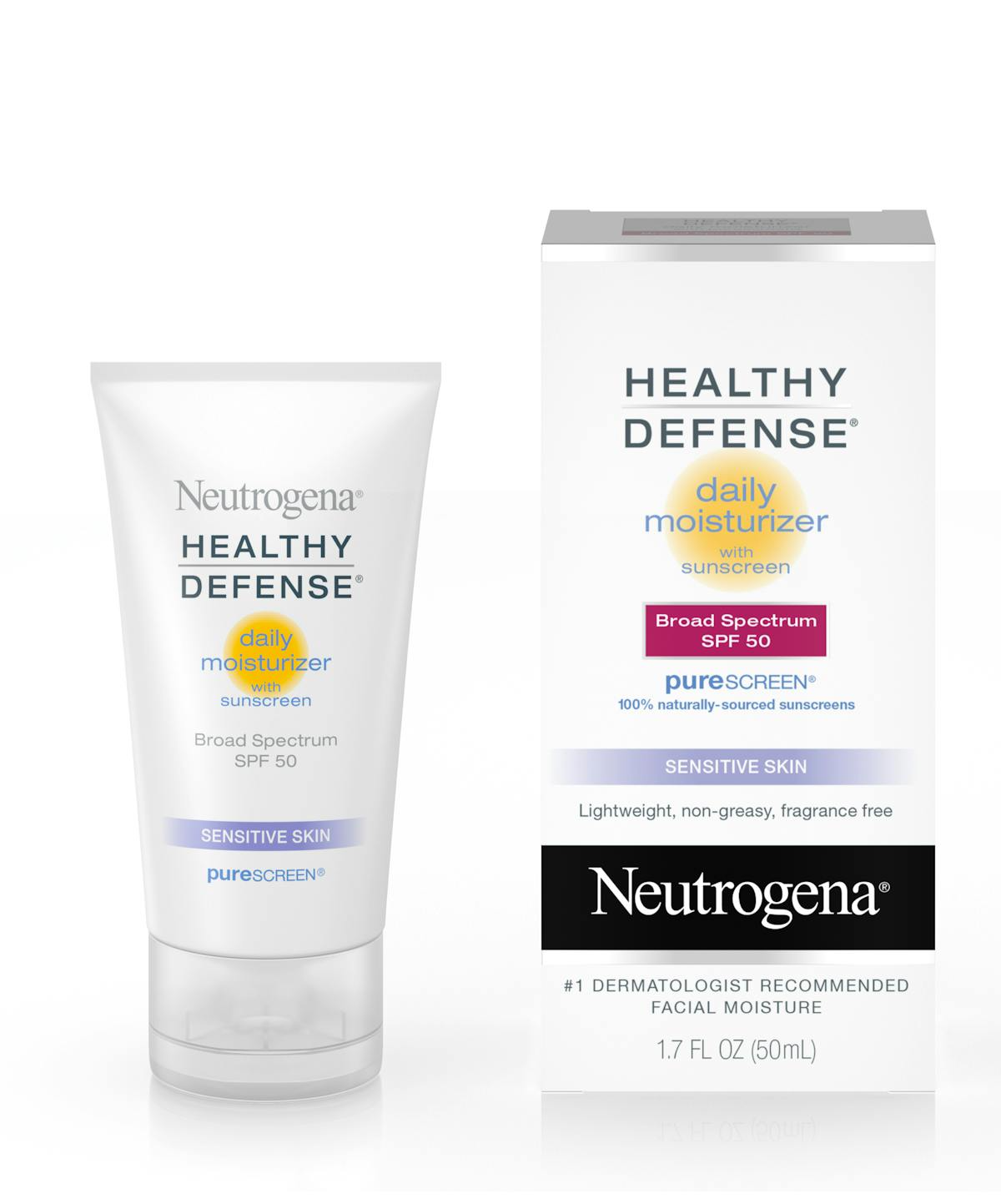 Healthy Defense® Daily Moisturizer with Sunscreen Broad Spectrum SPF 50-Sensitive Skin