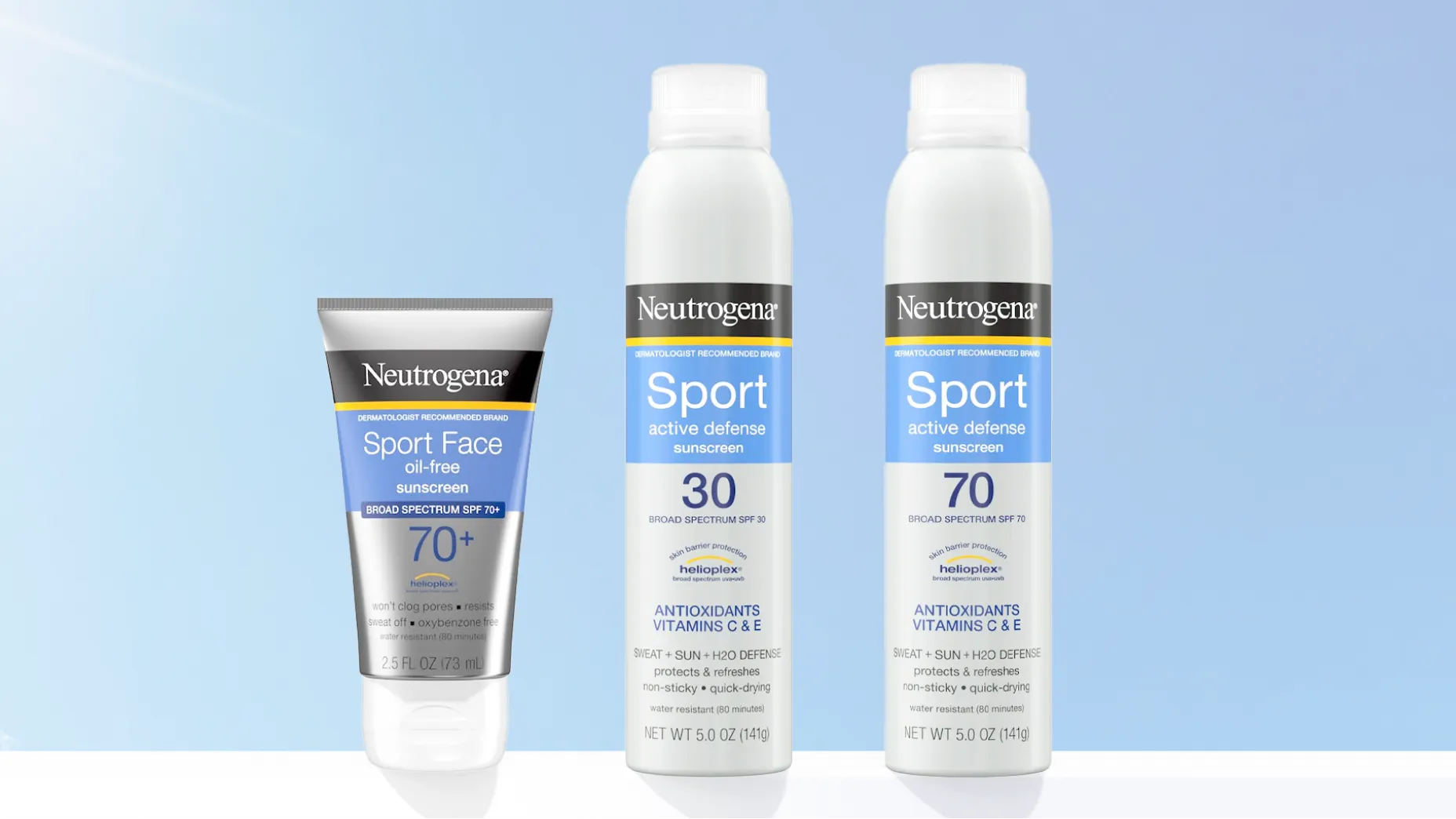 Superior protection that stays on through sweat & water.