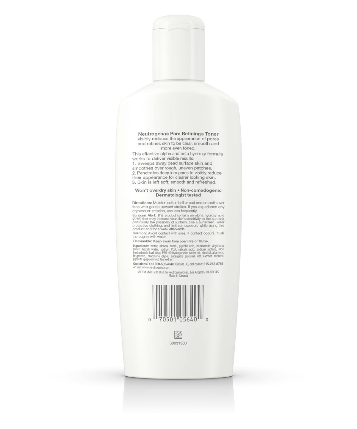 Pore Refining Face Toner With Witch Hazel, Oil-Free &amp; Non-Comedogenic