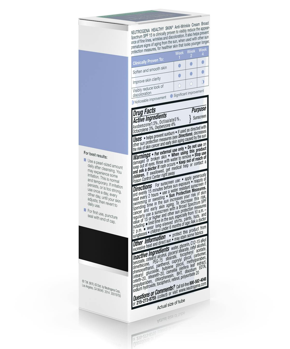 Healthy Skin Anti-Wrinkle Cream with Sunscreen Broad Spectrum SPF 15