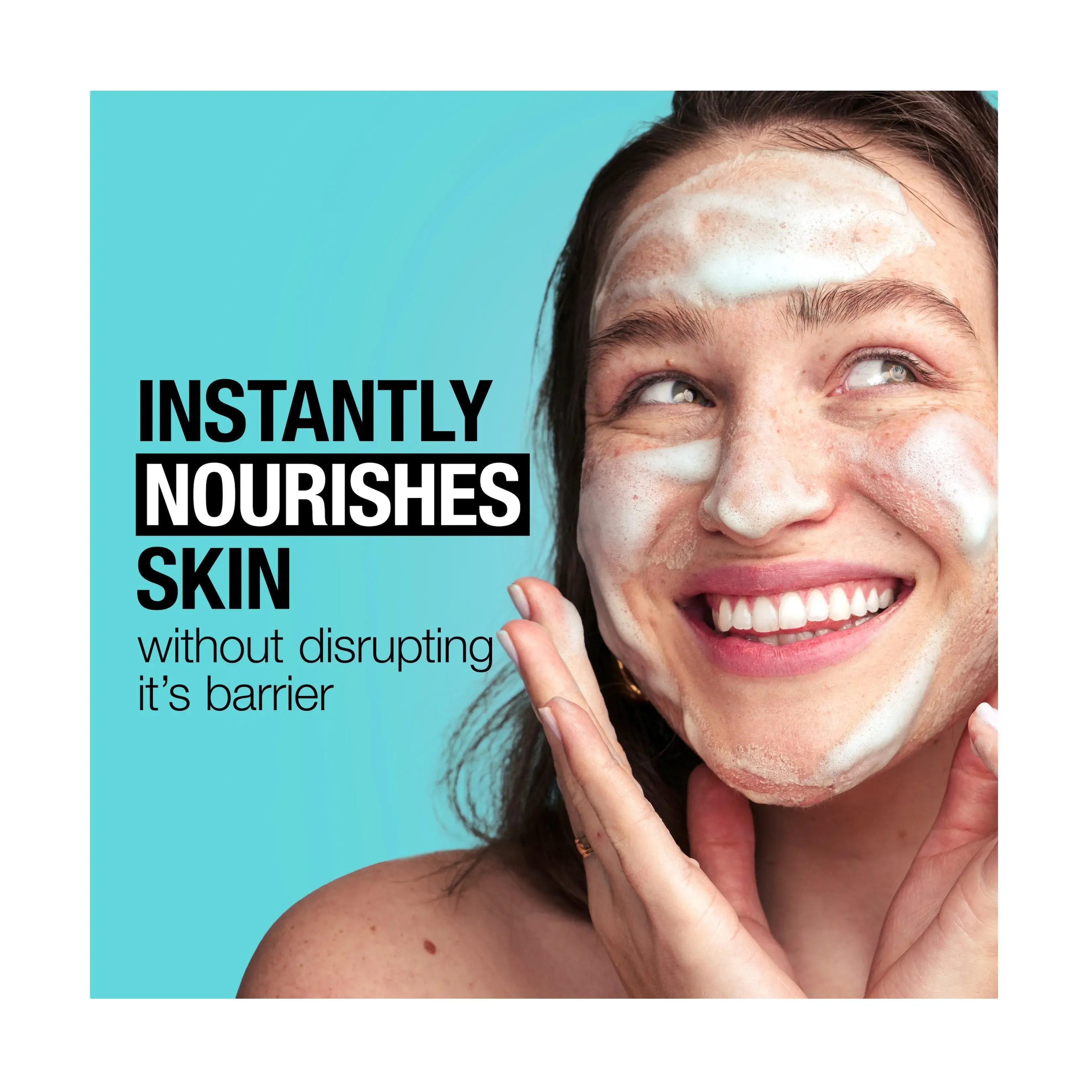 Instantly nourishes skin without disruption it's barrier.