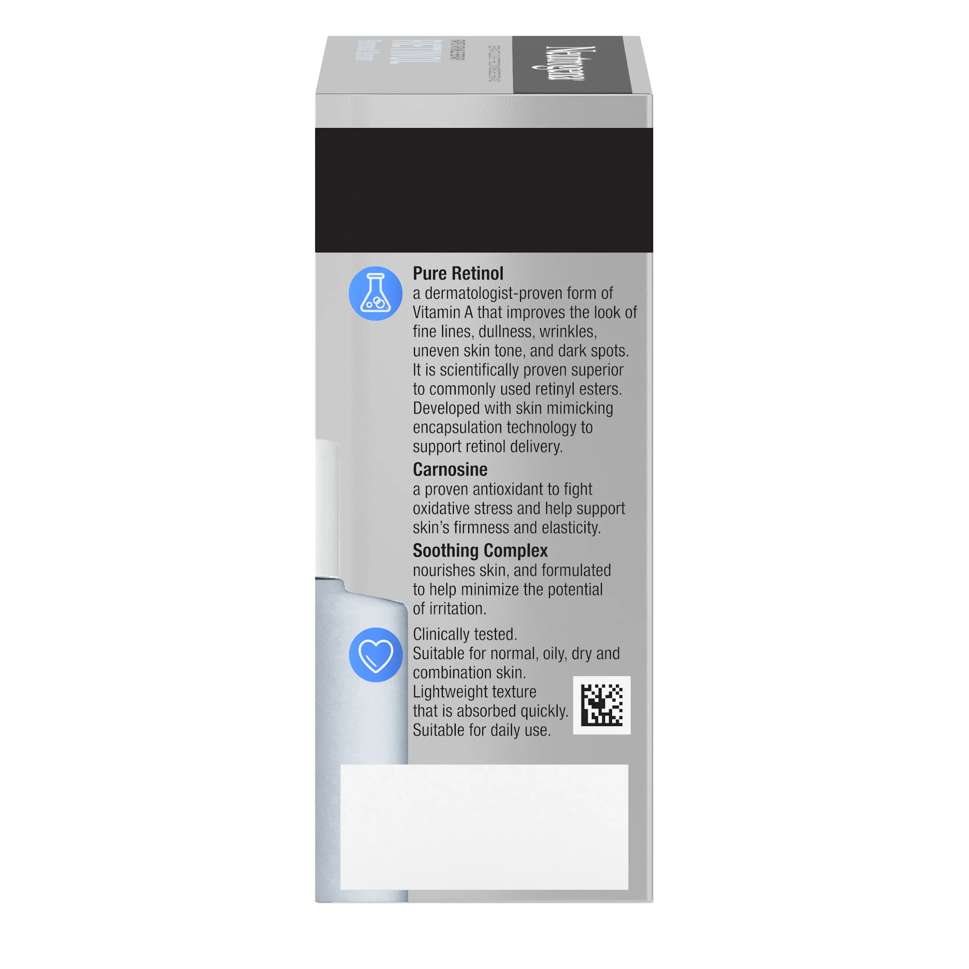 Neutrogena Rapid Wrinkle Repair Retinol Renewal Serum, 1 Fl. Oz, left panel image.
