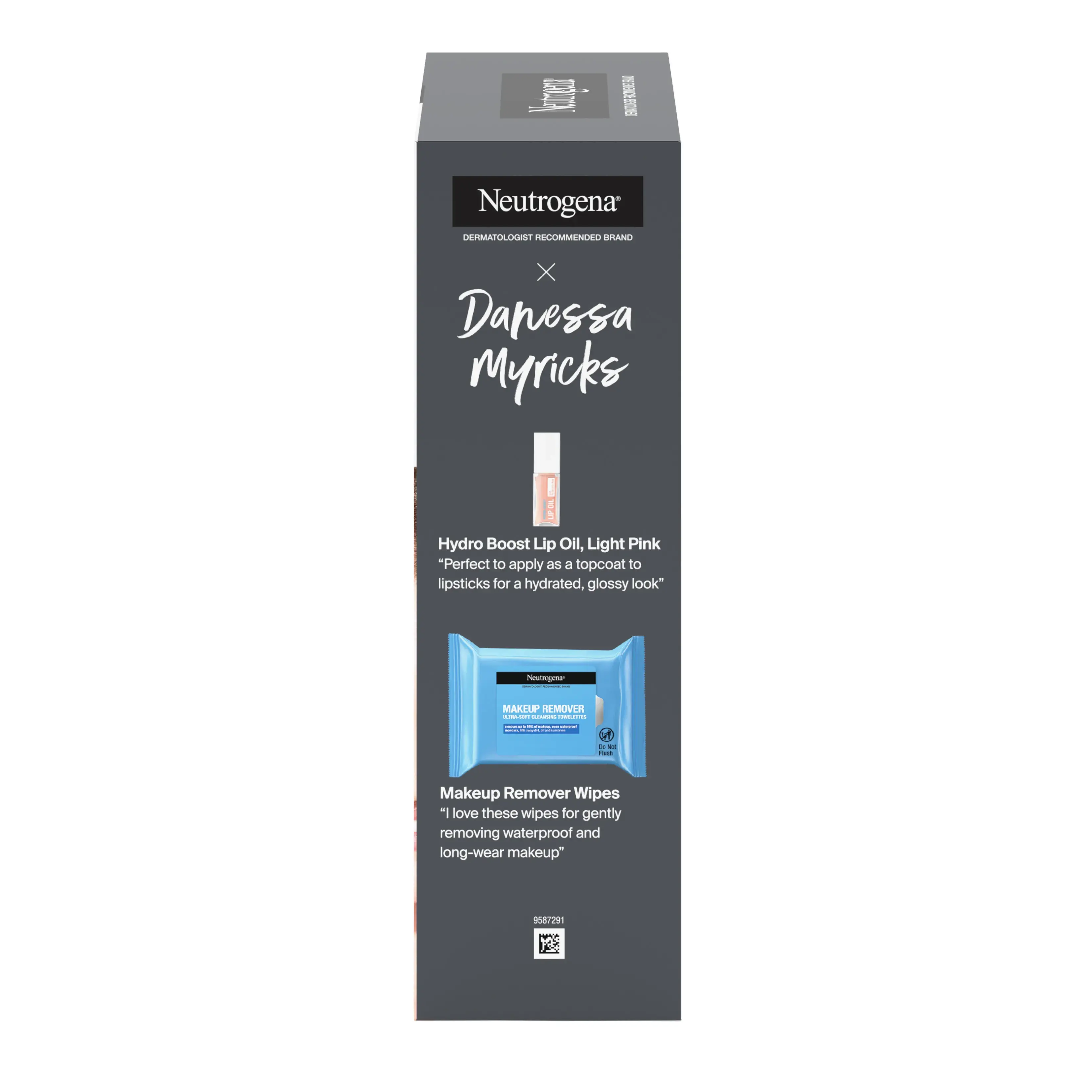 Neutrogena x Danessa Myricks Get Glam Ready Skin Prep Set, 4 Items, Left panel image.
