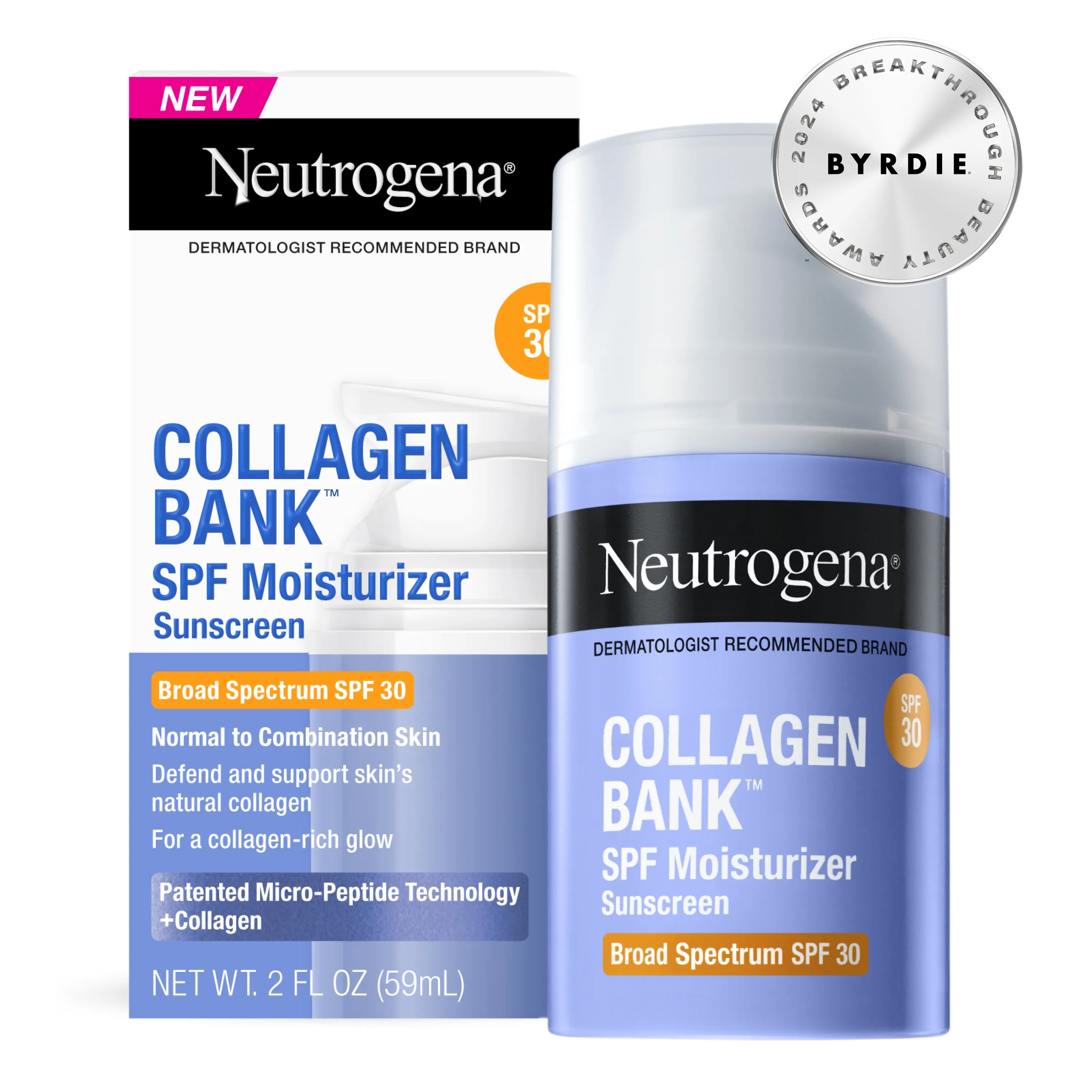 Neutrogena Collagen Bank™ SPF Moisturizer Broad Spectrum SPF 30, 2 oz