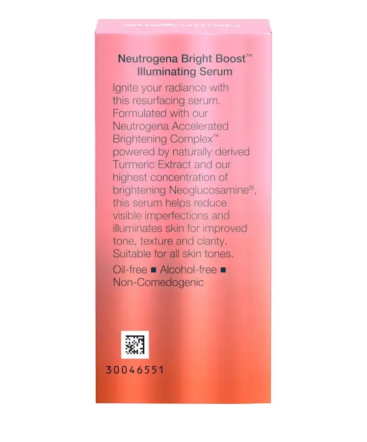 Neutrogena Bright Boost™ Illuminating + Brightening Serum With Turmeric