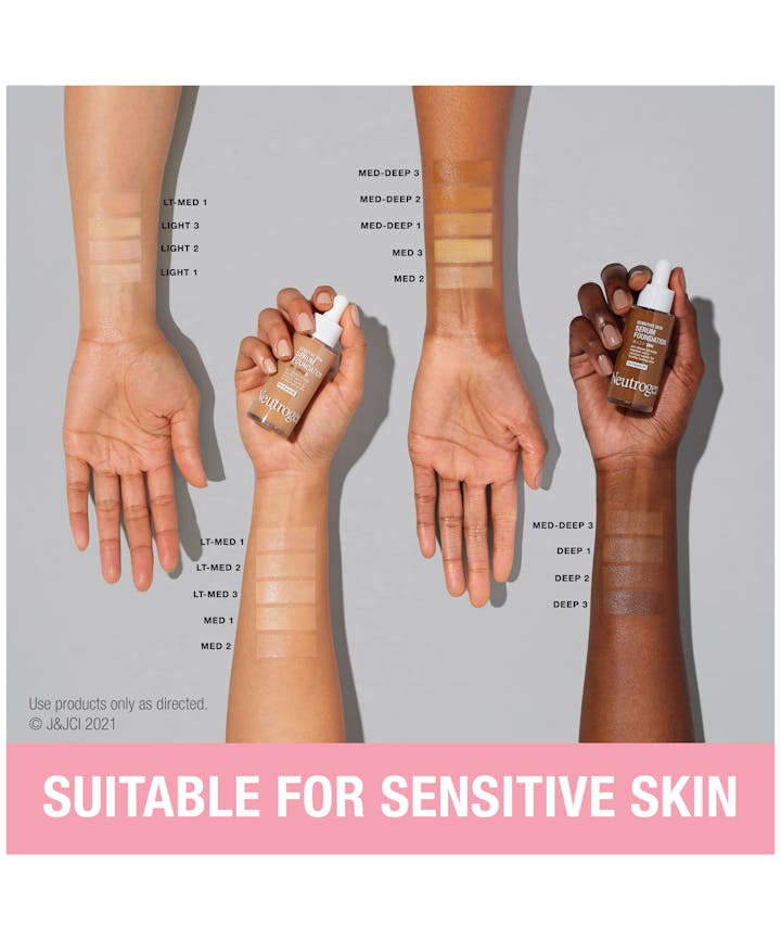 Sensitive Skin Serum Foundation with Moisturizing Vitamin-B5