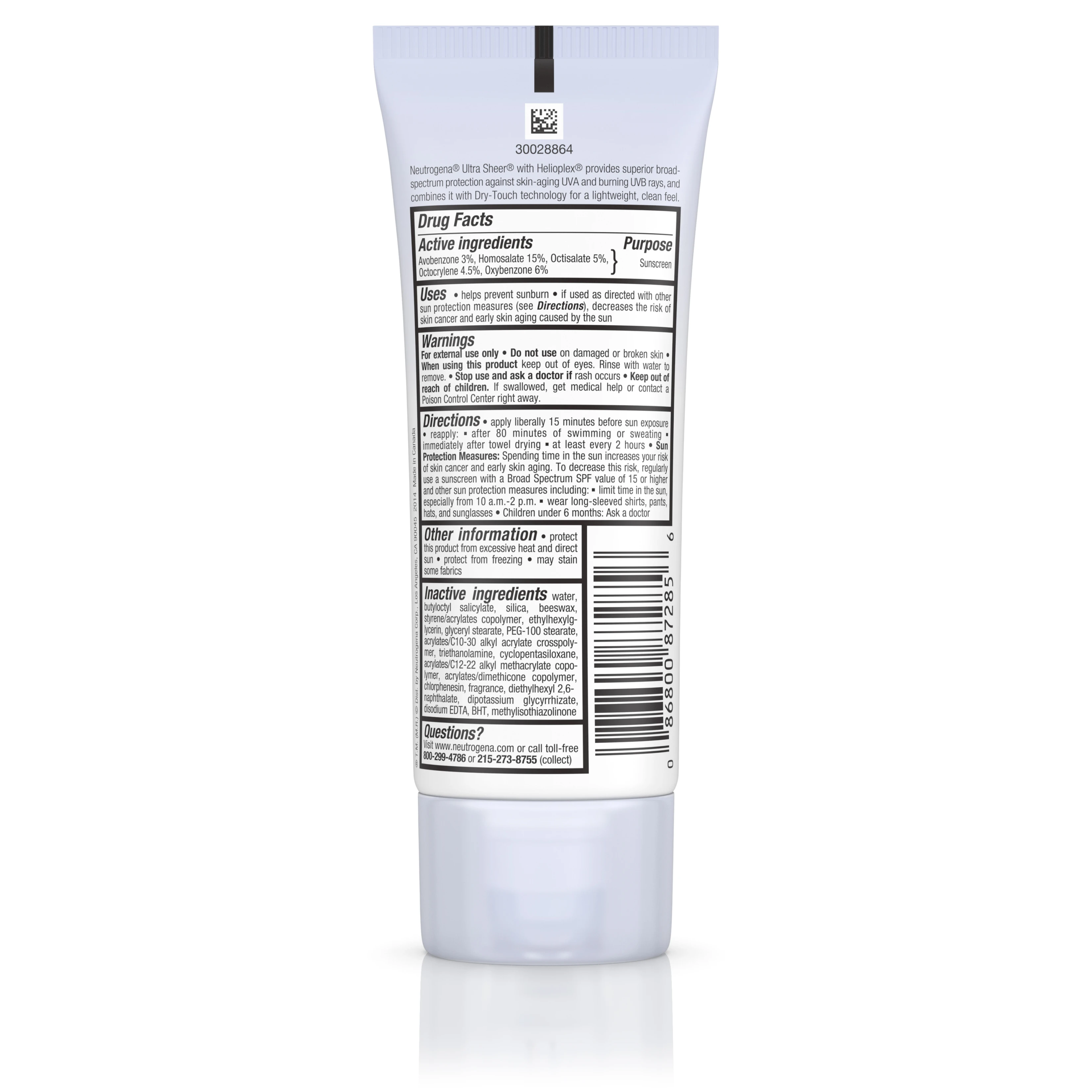 Ultra Sheer&reg; Dry-Touch Sunscreen Broad Spectrum SPF 85