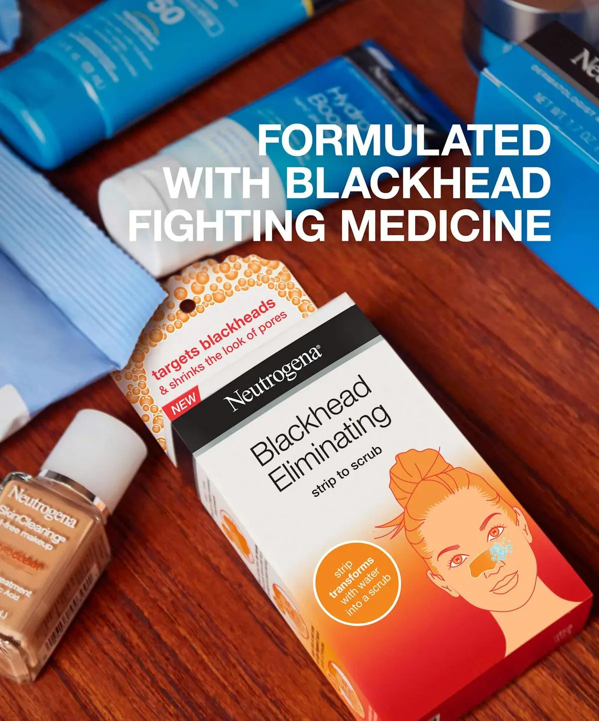 Neutrogena® Blackhead Eliminating Nose Strip to Scrub