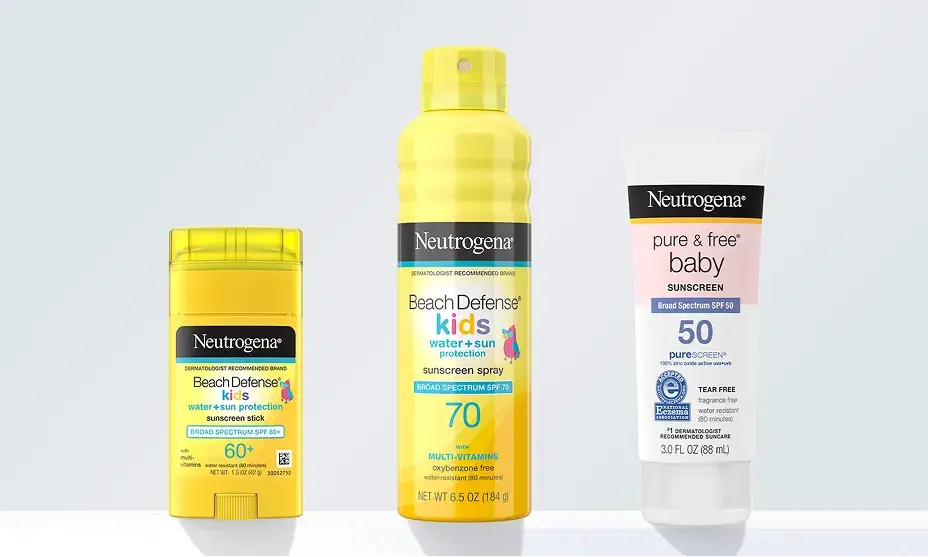 Neutrogena® Kids & Baby Sunscreen and Sun Lotion Product Line