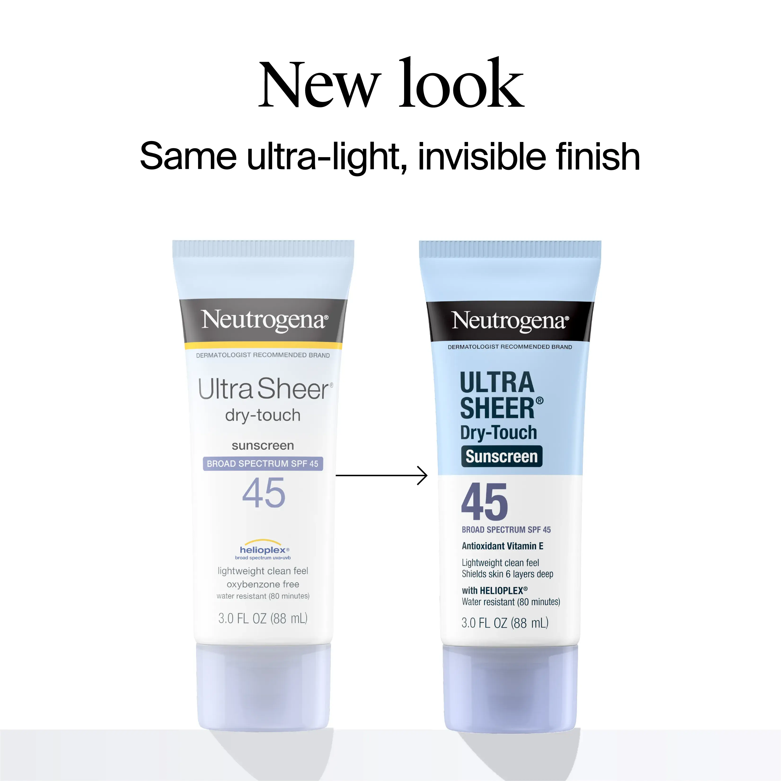 Neutrogena Ultra Sheer Dry-Touch Sunscreen Lotion Broad Spectrum SPF 45, 3 Fl. Oz