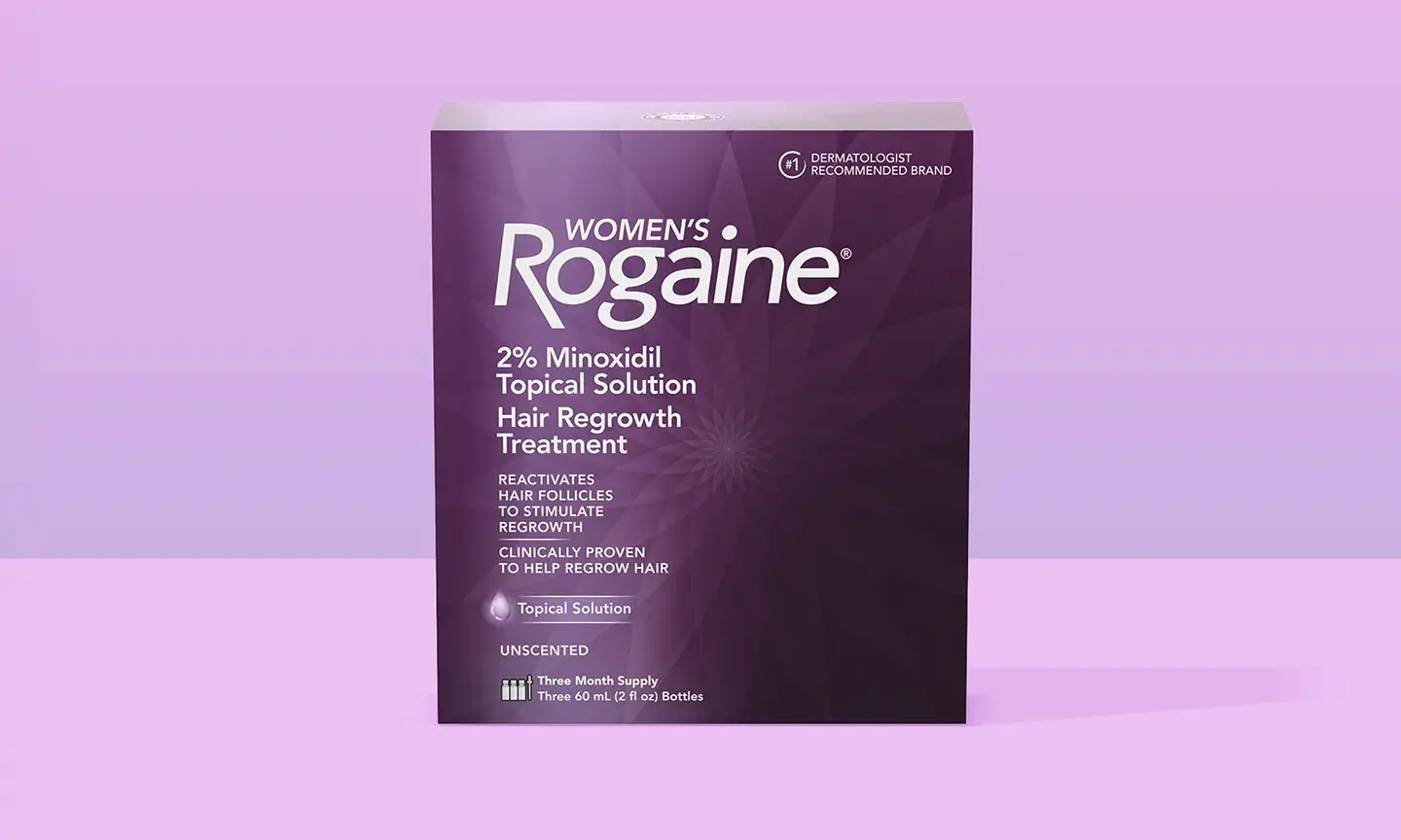 Women's ROGAINE® 2% Minoxidil Solution Front of Pack