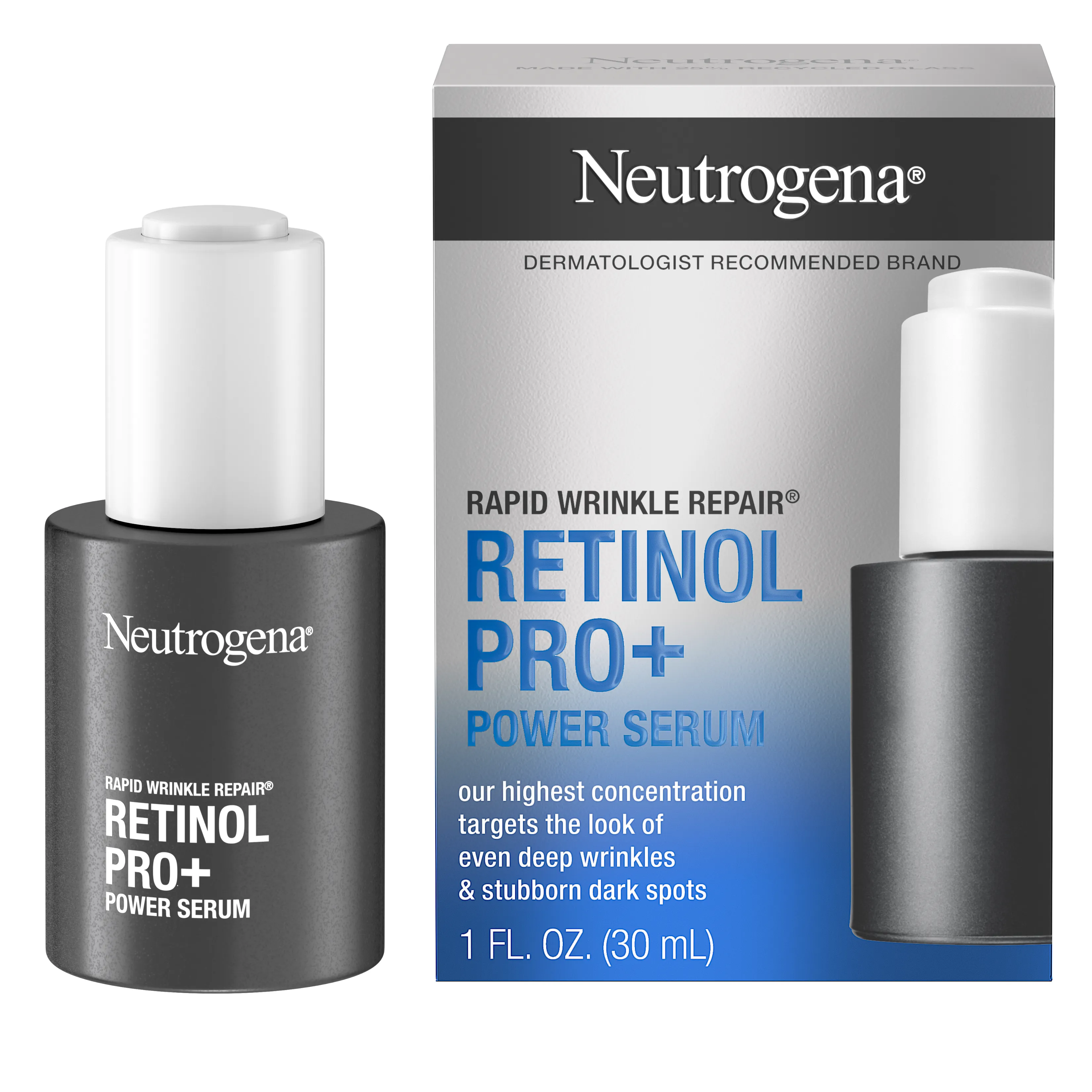 Rapid Wrinkle Repair Retinol Pro+ .5% Power Serum, front image.