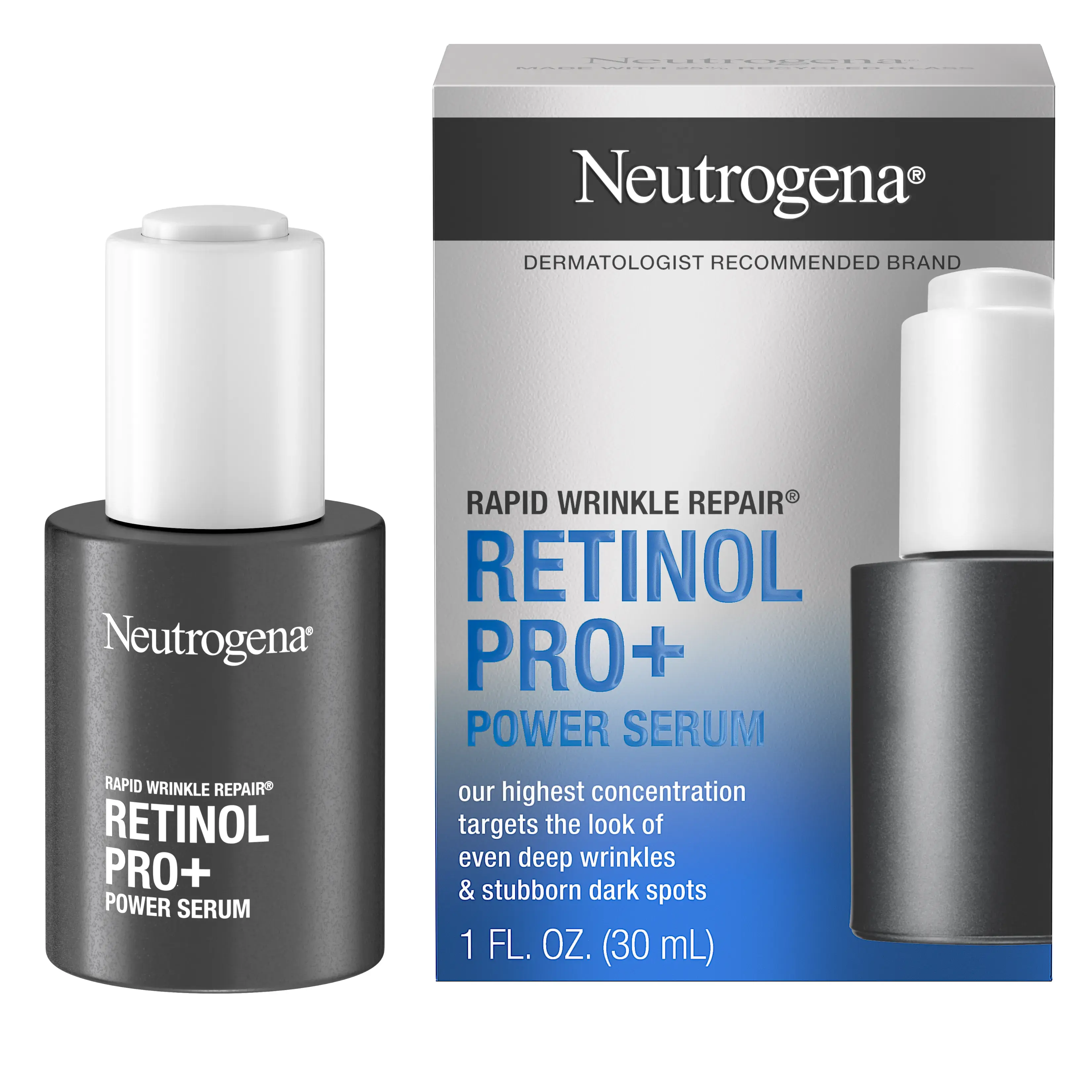 Rapid Wrinkle Repair Retinol Pro+ .5% Power Serum, front image.