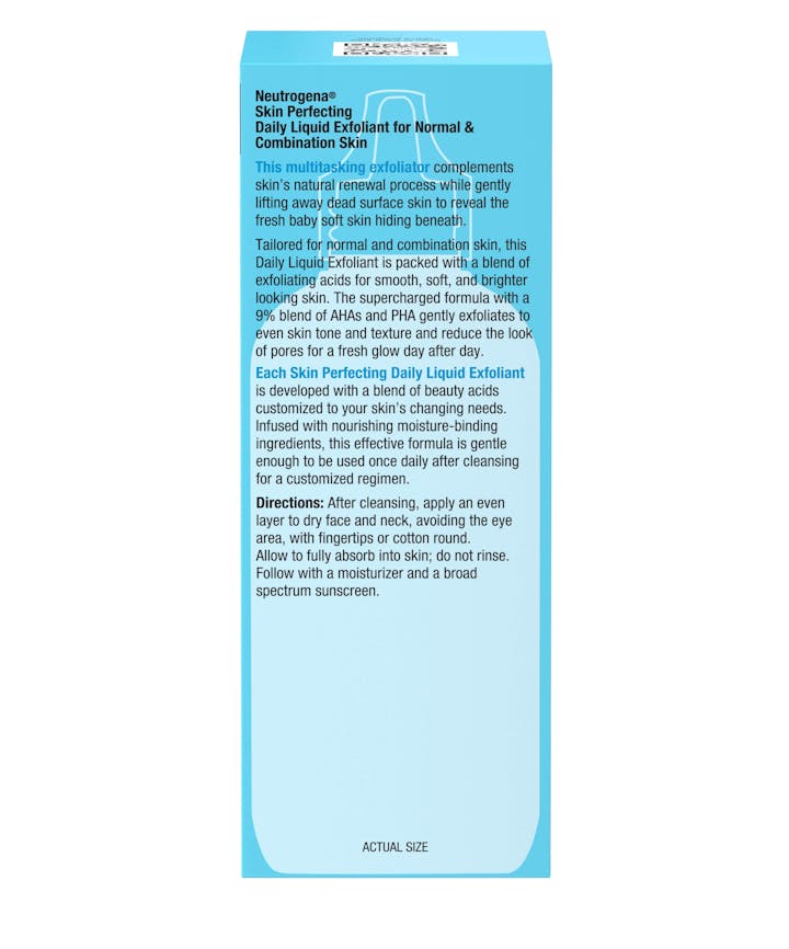 Skin Perfecting Liquid Face Exfoliant, Normal/Combination