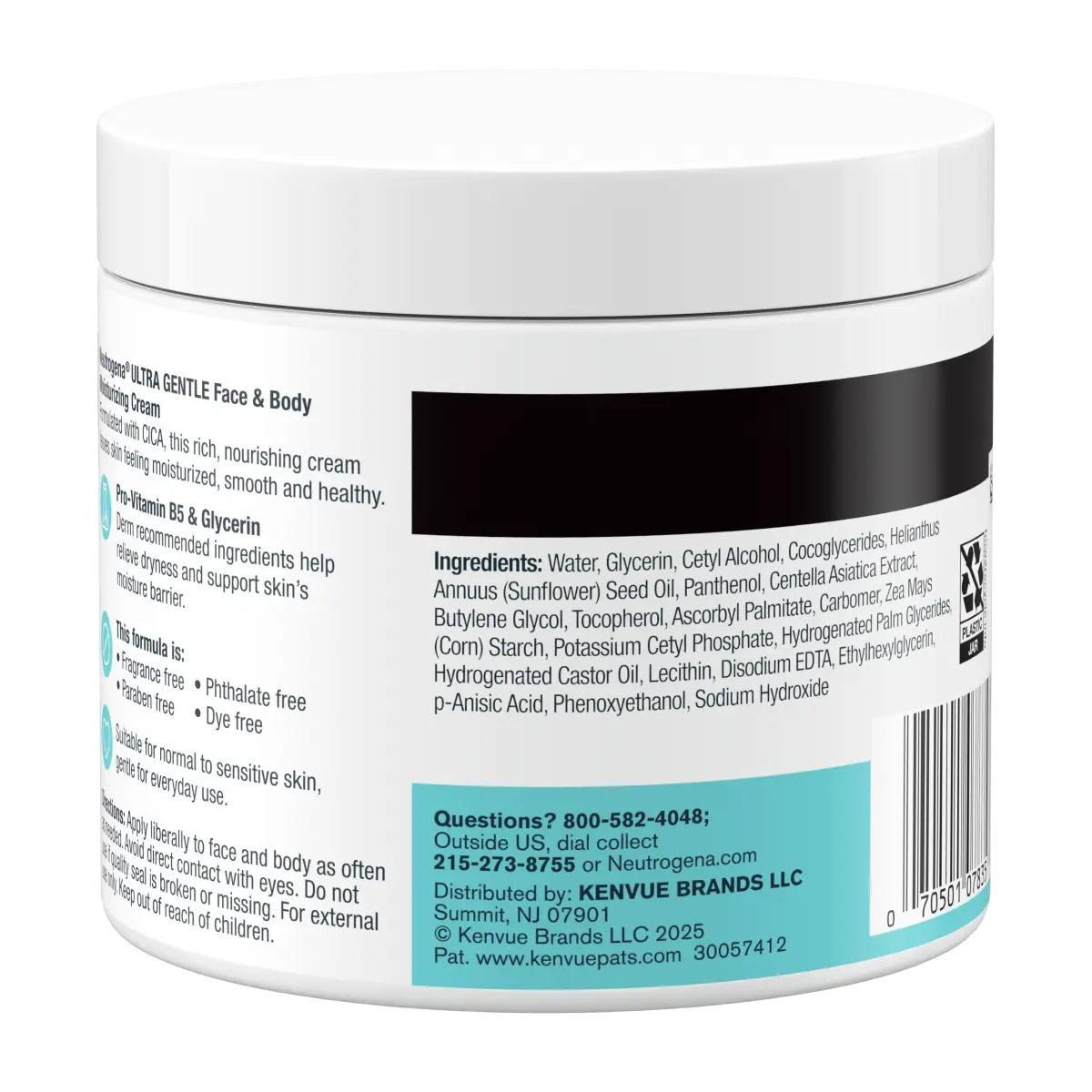Ultra Gentle Daily Face & Body Moisturizing Cream, 11 oz