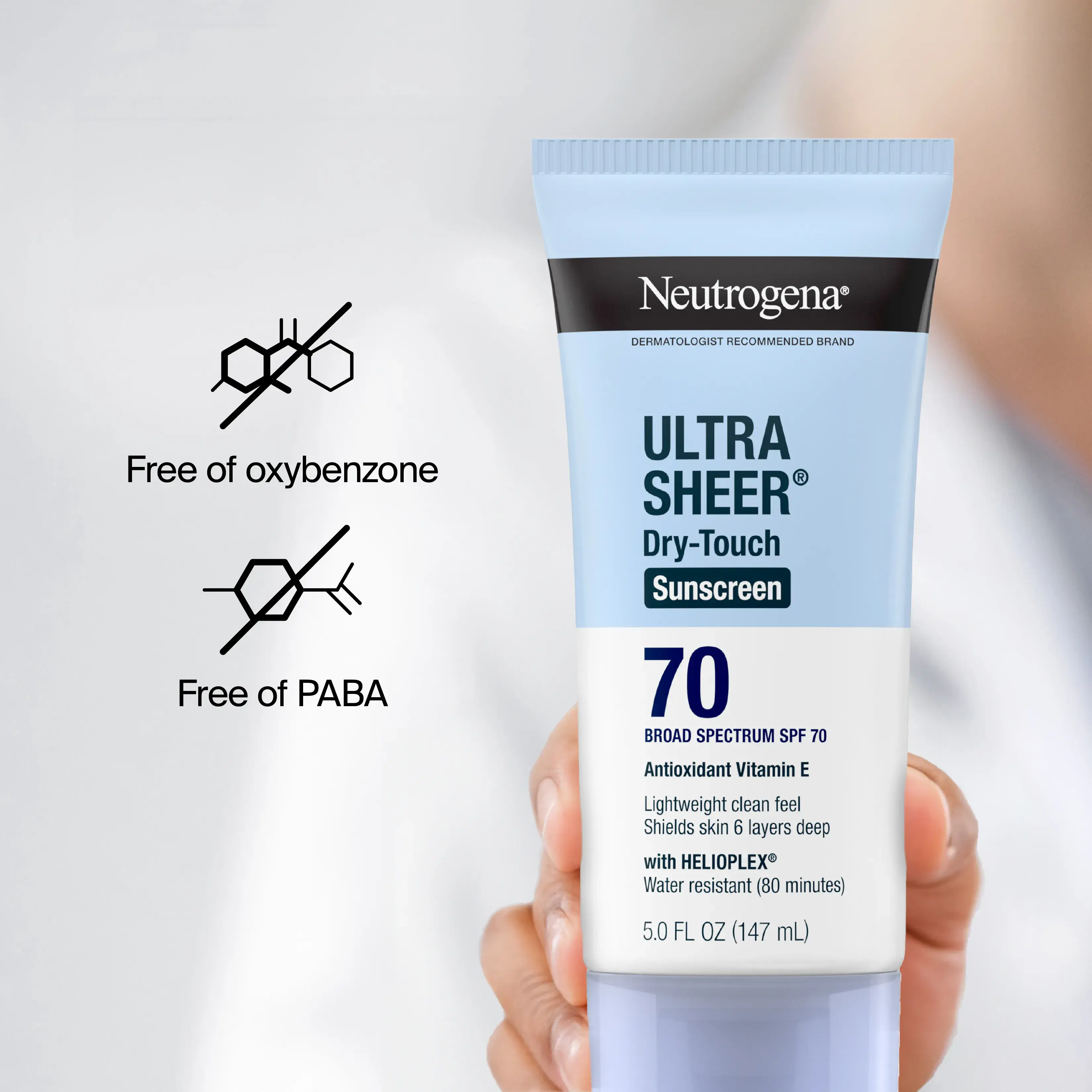 Neutrogena Ultra Sheer Dry-Touch SPF 70 Sunscreen Lotion, 5 fl. oz