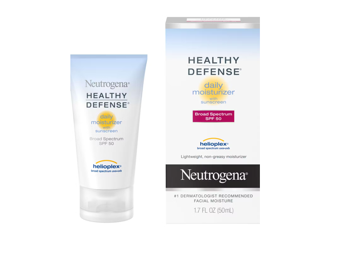 Healthy Defense® Daily Moisturizer with Sunscreen Broad Spectrum SPF 50, front of the package
