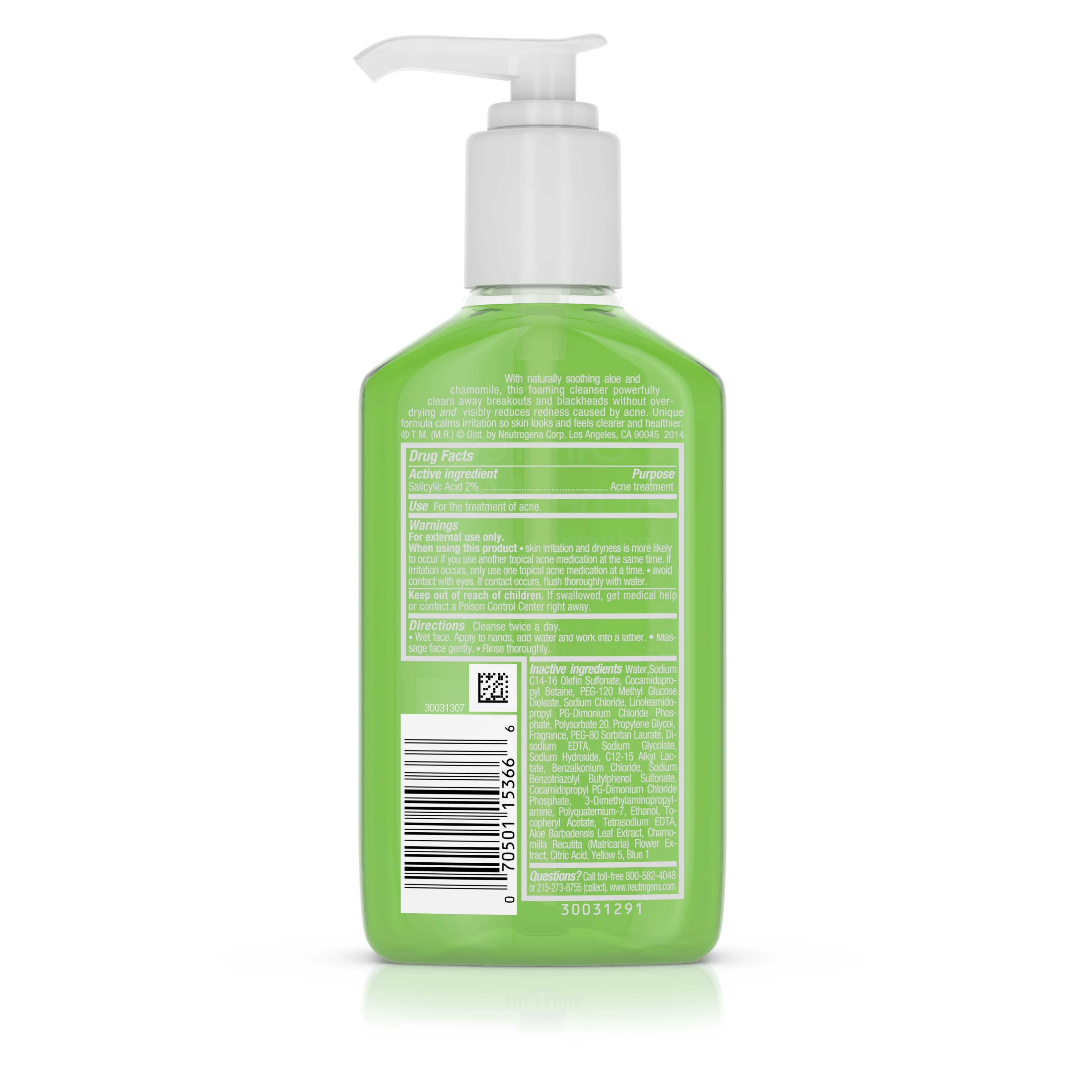 Oil-Free Acne Wash Redness Soothing Facial Cleanser