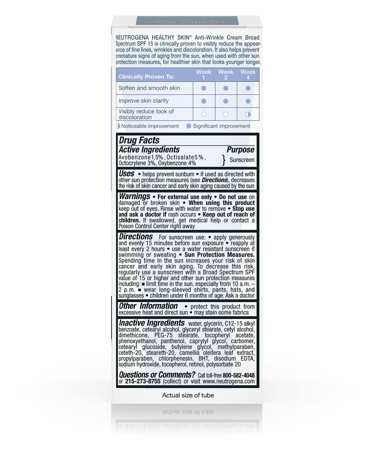 Healthy Skin Anti-Wrinkle Cream with Sunscreen Broad Spectrum SPF 15