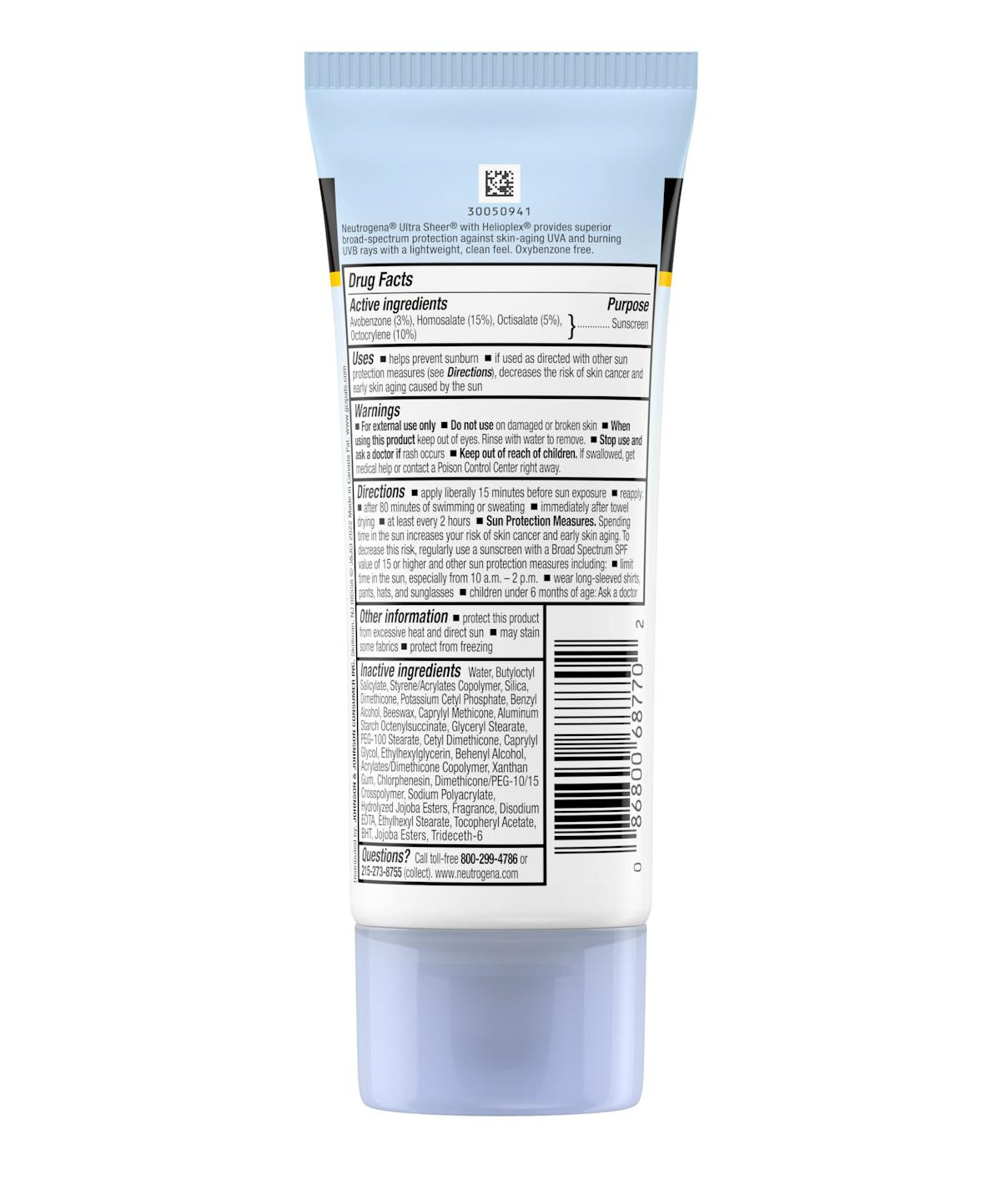 Ultra Sheer® Dry-Touch Oxybenzone-Free Sunscreen Lotion Broad Spectrum SPF 70