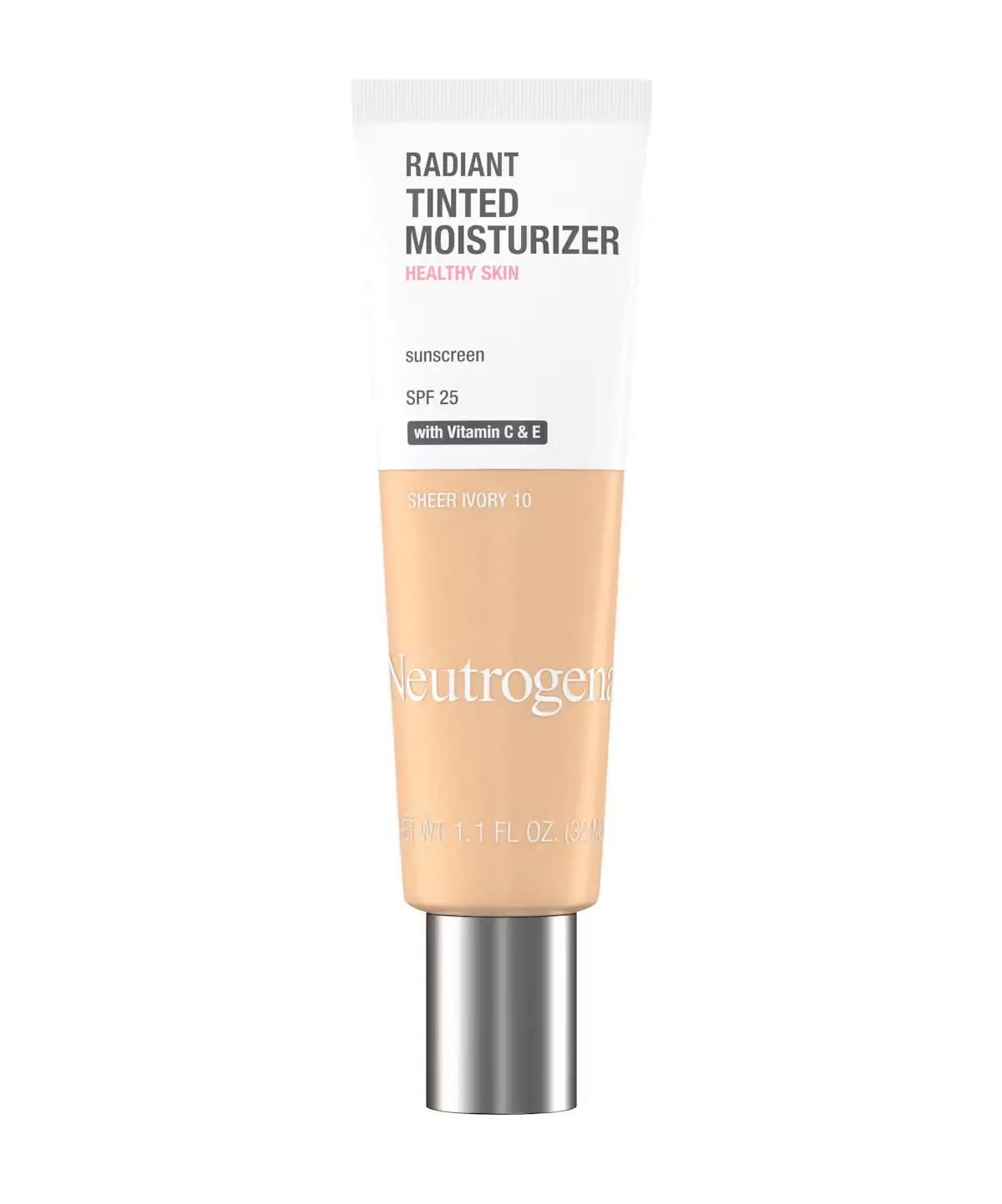 Neutrogena Healthy Skin Radiant Tinted Moisturizer Broad Spectrum SPF 25, front of the package