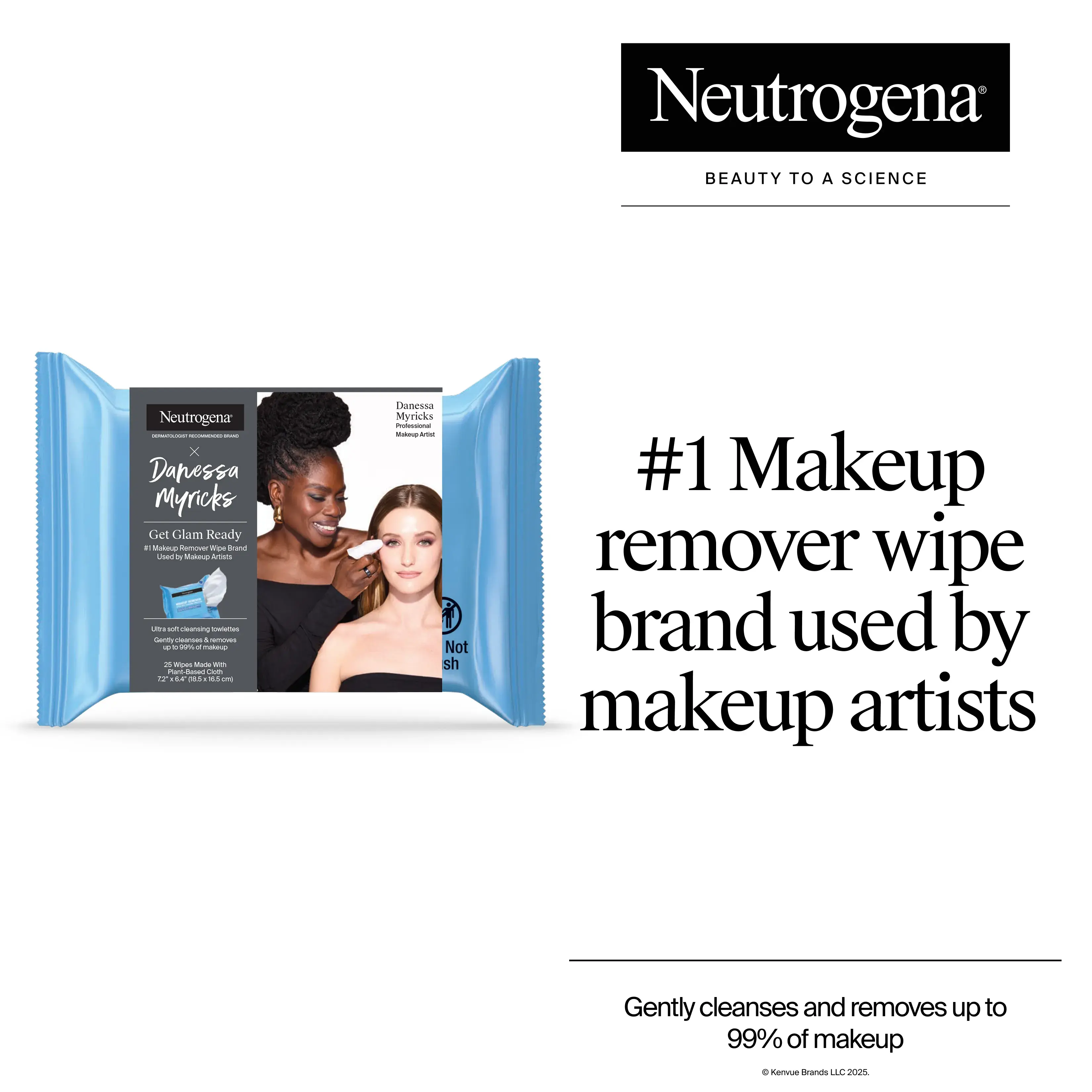 #1 Makeup remover wipe brand used by makeup artists.