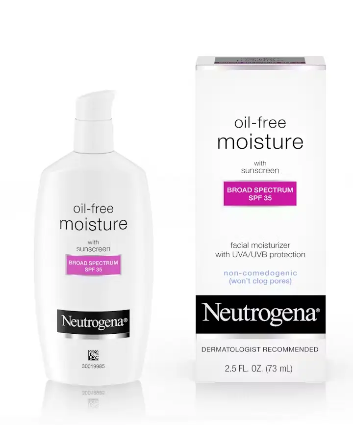 Neutrogena Oil-Free Moisture Broad Spectrum SPF 35, front of the package