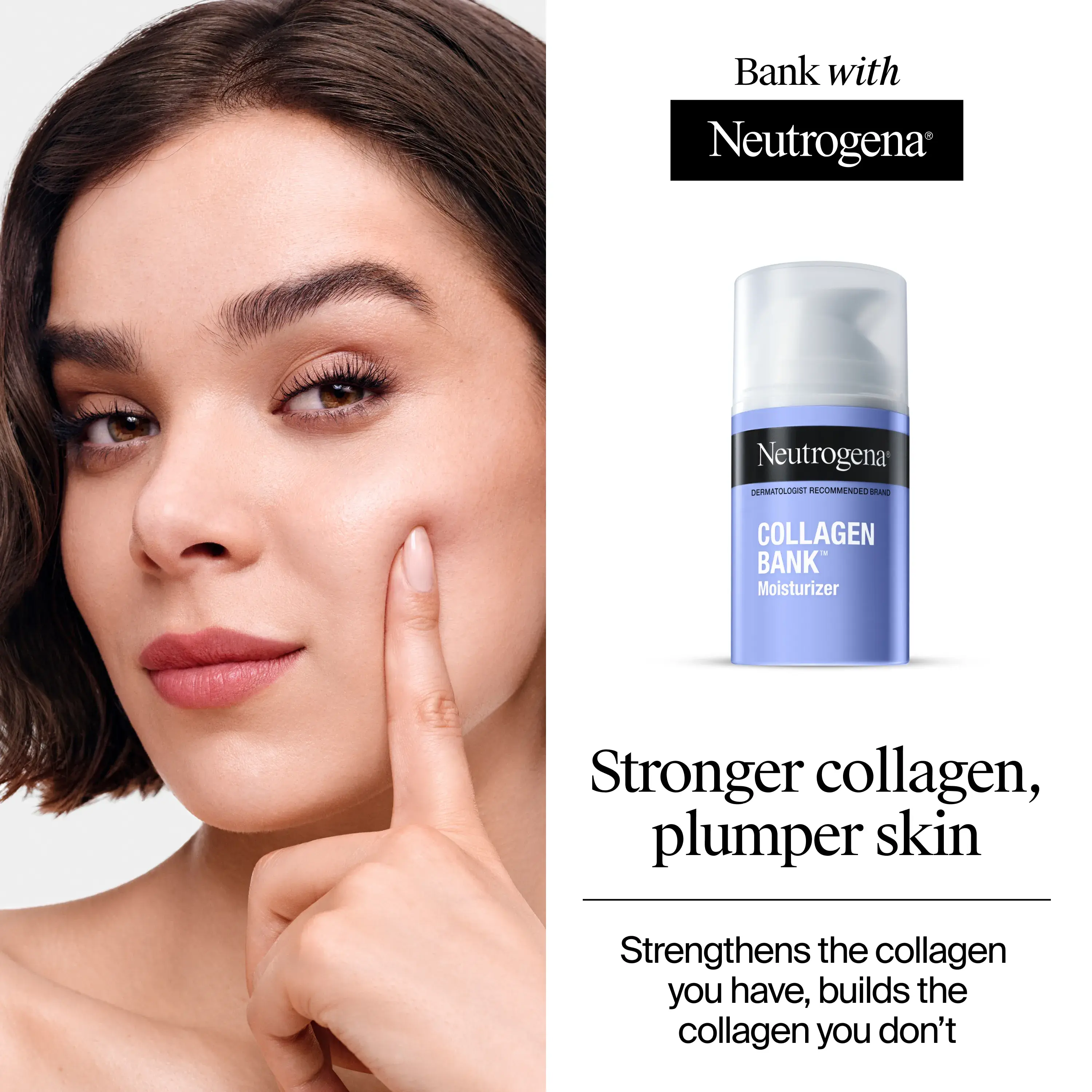 Stronger Collagen, plumber skin. Strengthens the collagen you have, builds the collagen you don't.