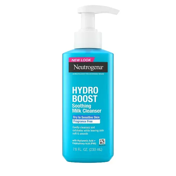Neutrogena® Hydro Boost Hydrating Cleansing Gel, Fragrance Free, 7.8 Fl. Oz, front packaging card image