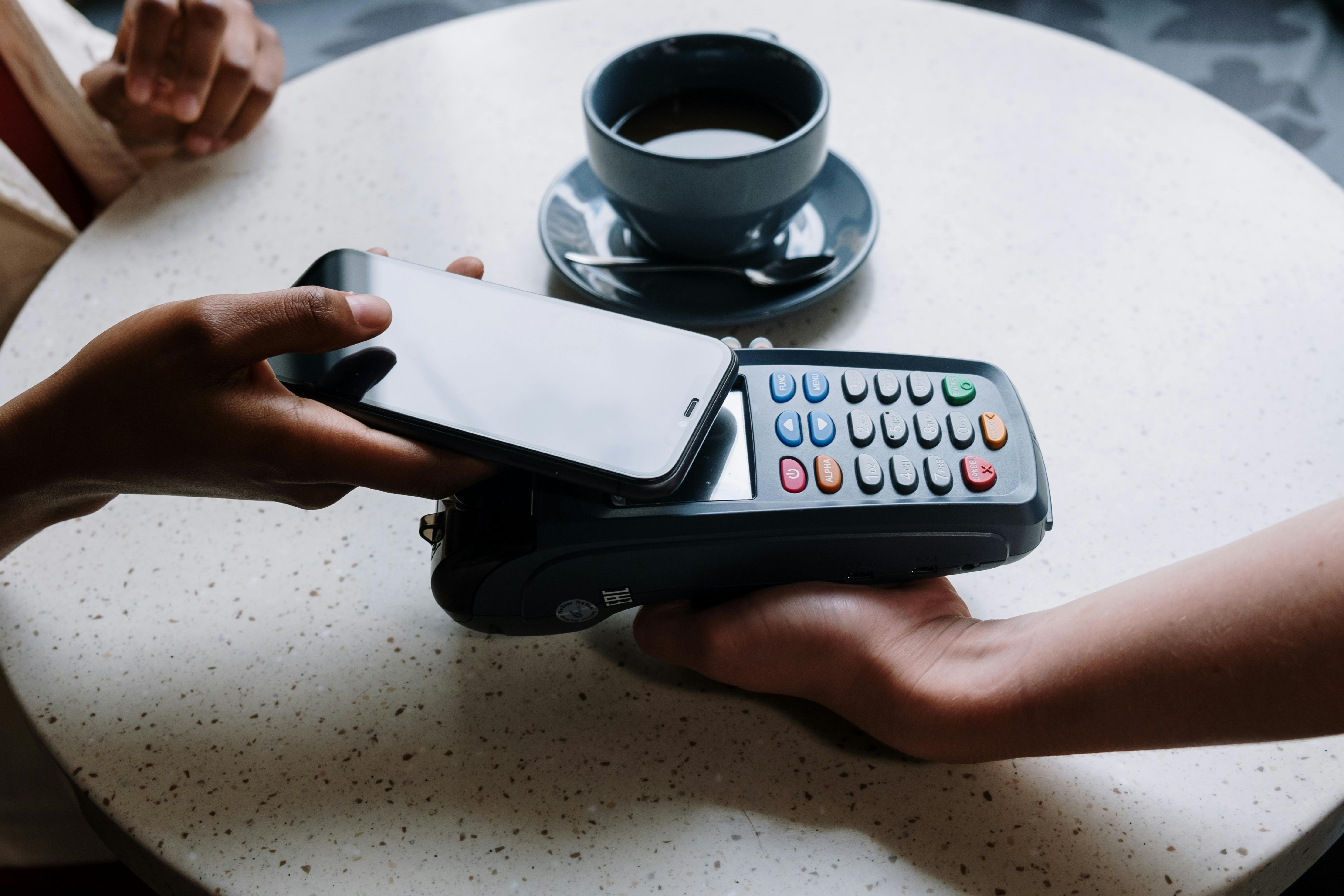 Contactless payment for coffee
