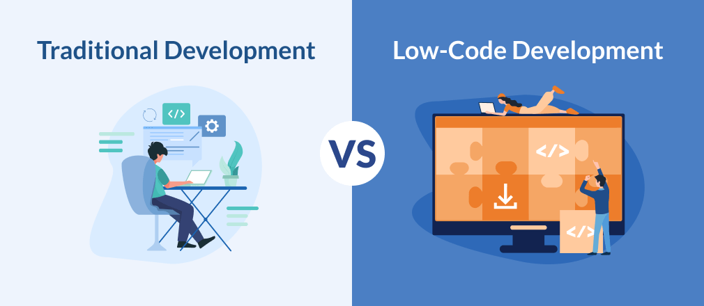 traditional vs low-code