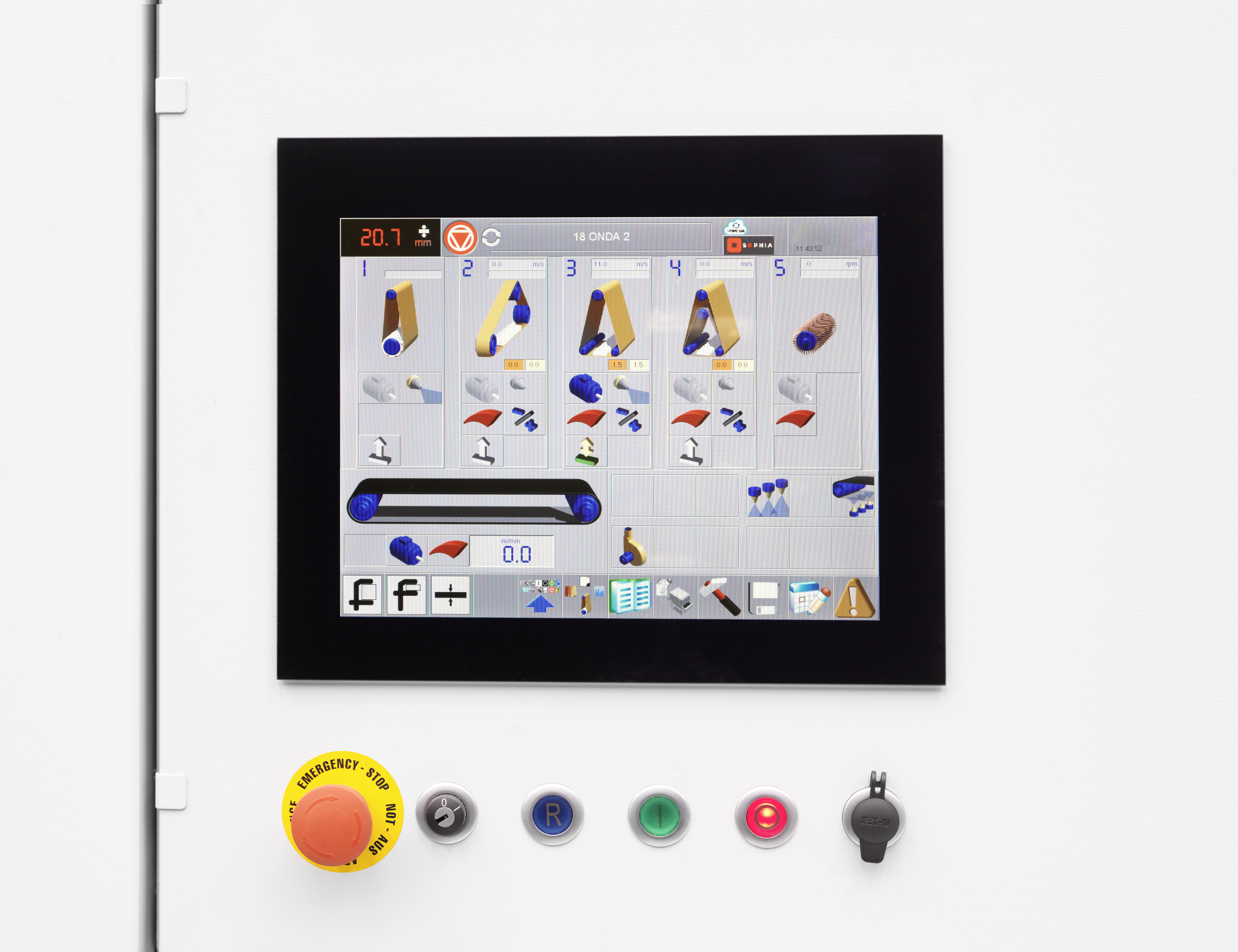 Intuitive touch screen interface
