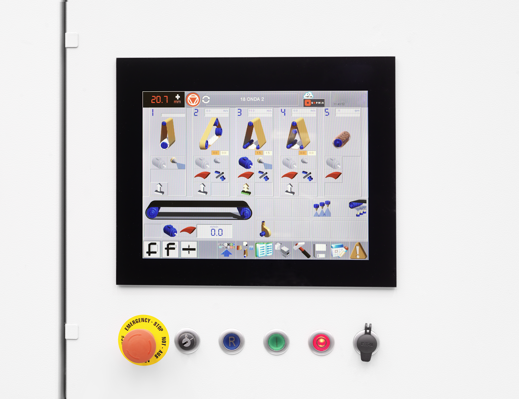 Intuitive touch screen interface