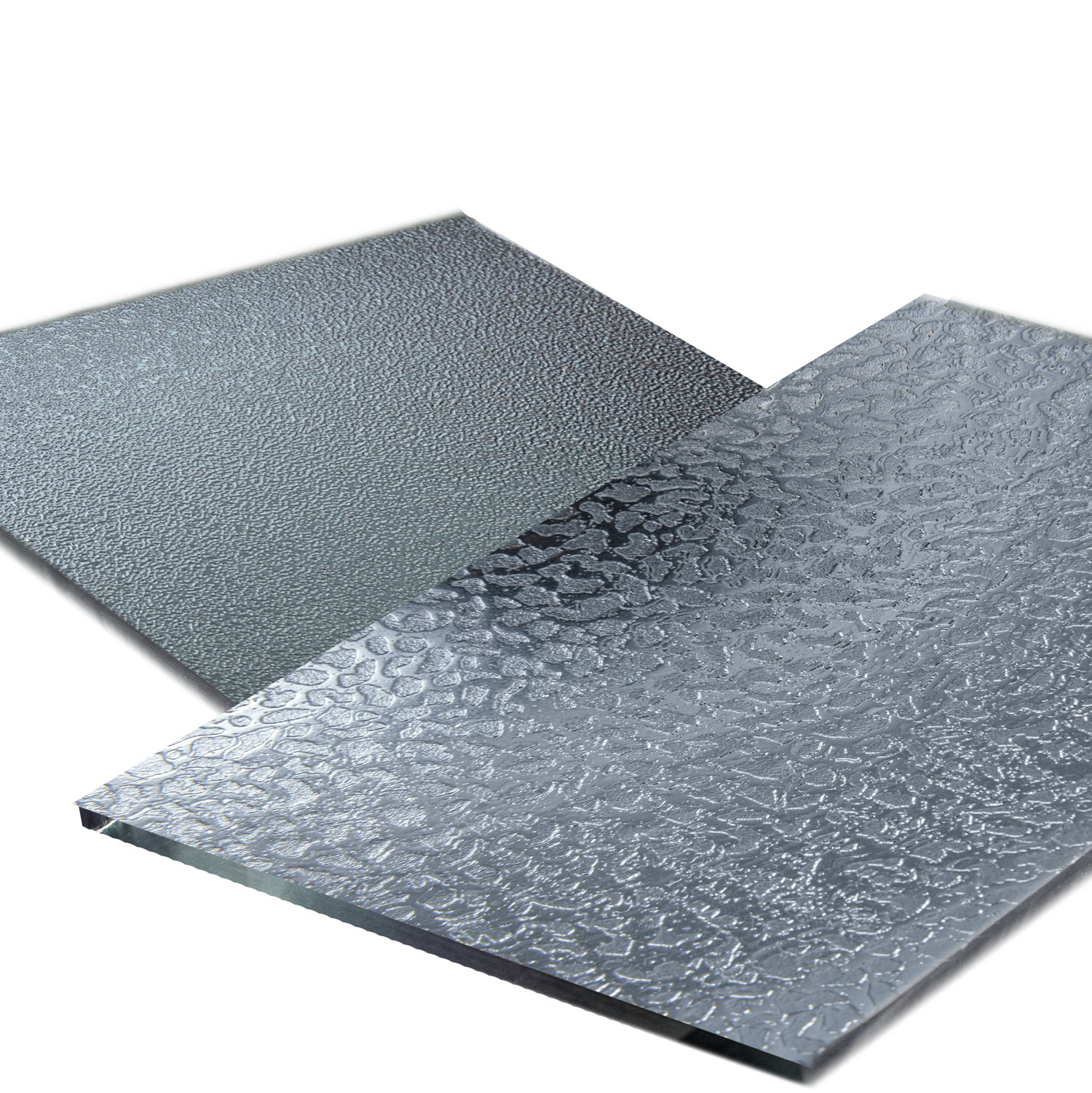 Mirror and patterned glass