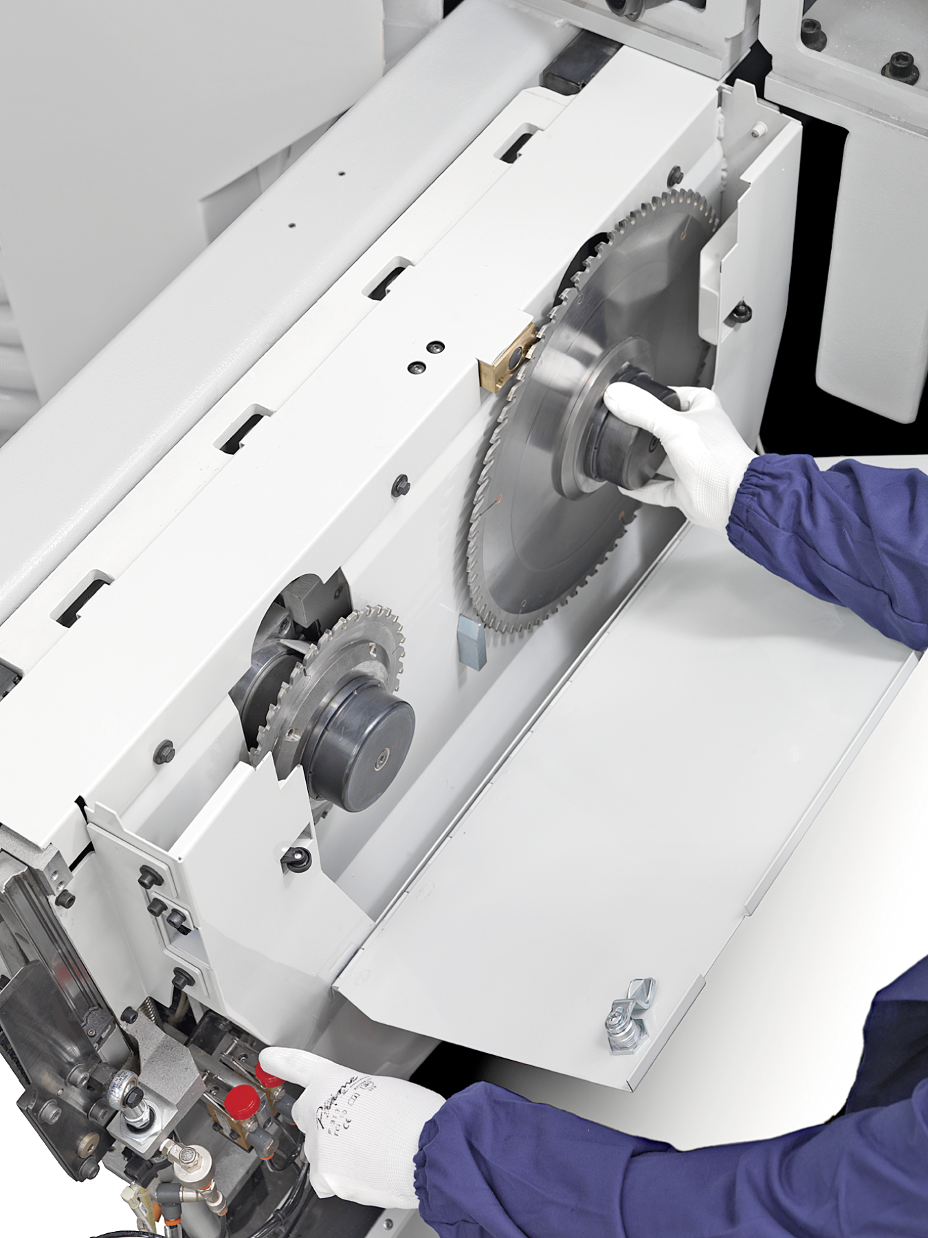 Quick Change blade replacement (Biesse patent)
